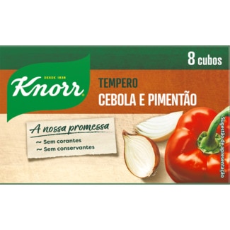 Tempero de Cebola e Pimentão 8 cubos embalagem 72 g - Knorr