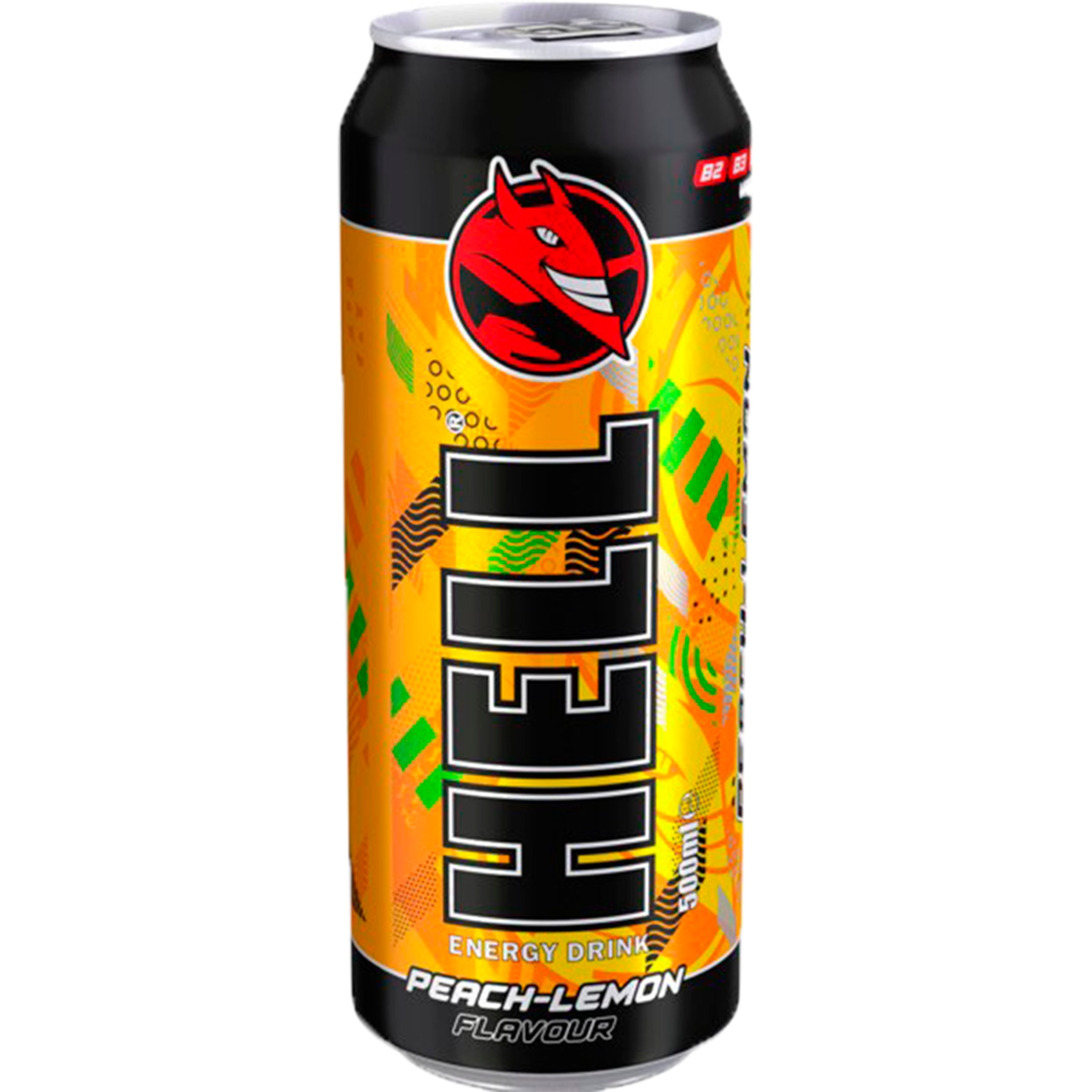 Bebida Energética de Pêssego e Limão lata 50 cl