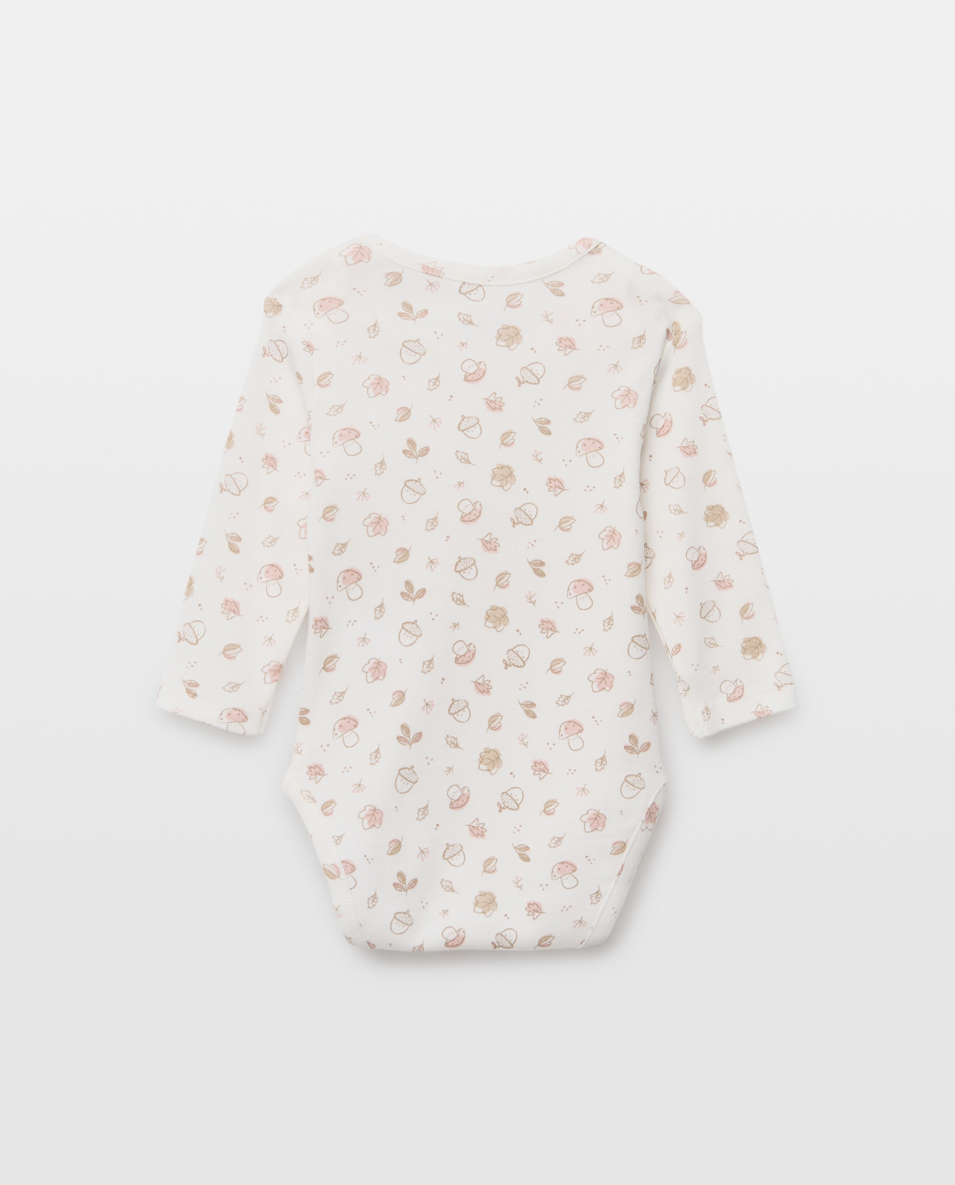 Pack de 2 Bodies de Bebé com Manga Comprida e Fantasia Cotton Juice Rosa-2