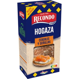 pan de hogaza tostado con 9 cereales y semillas paquete 240 g - Recondo