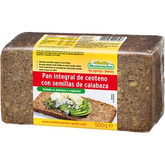 pan integral de centeno con semillas de calabaza paquete 500 g - Mestemacher