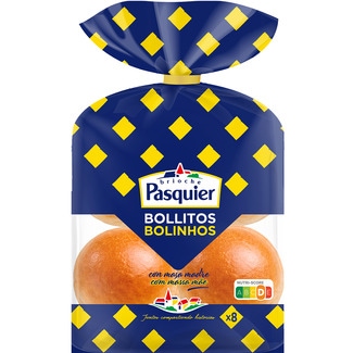 bollitos con masa madre 8 unidades bolsa 320 g - Pasquier
