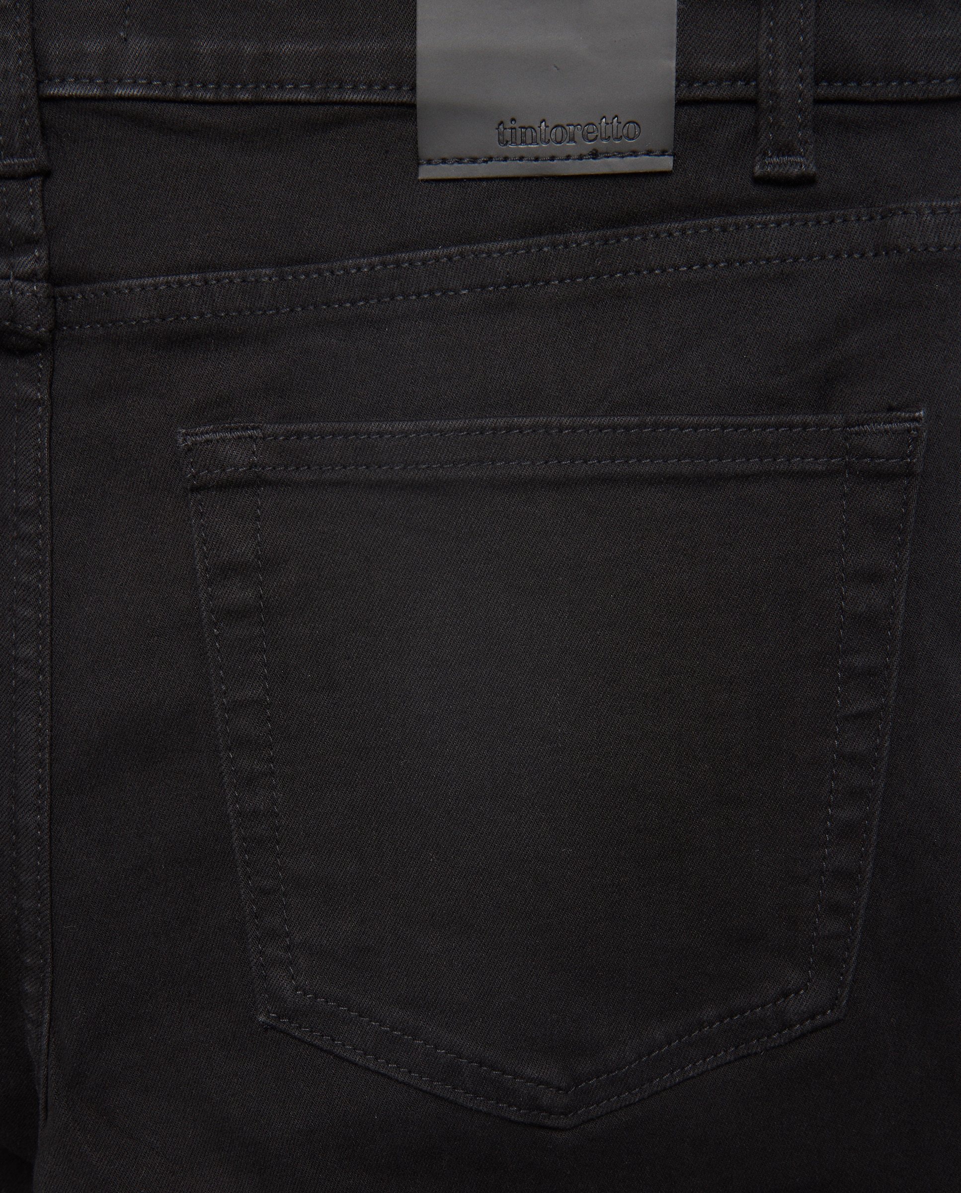 Jeans Flare com 5 Bolsos Preto Intenso-2