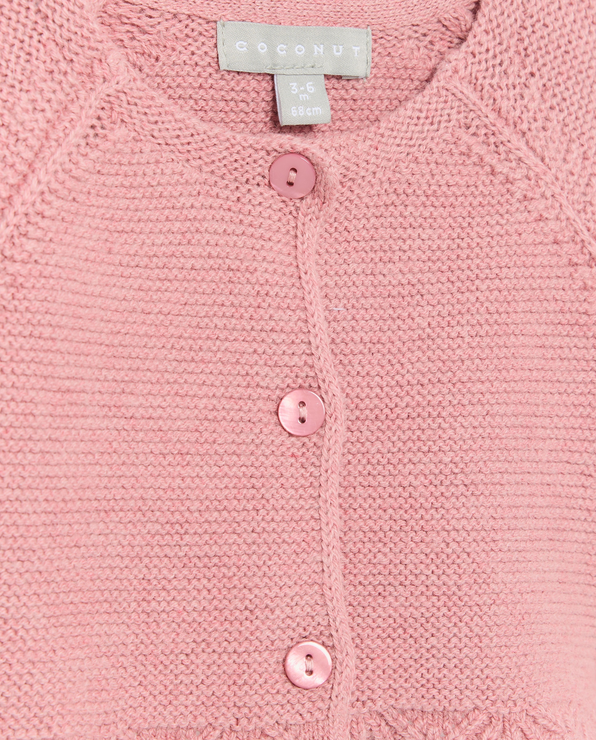 Chaqueta corta básica con manga ranglan de bebé - Coconut El Corte Inglés - 230 Rosa oscuro 230 Rosa oscuro-3