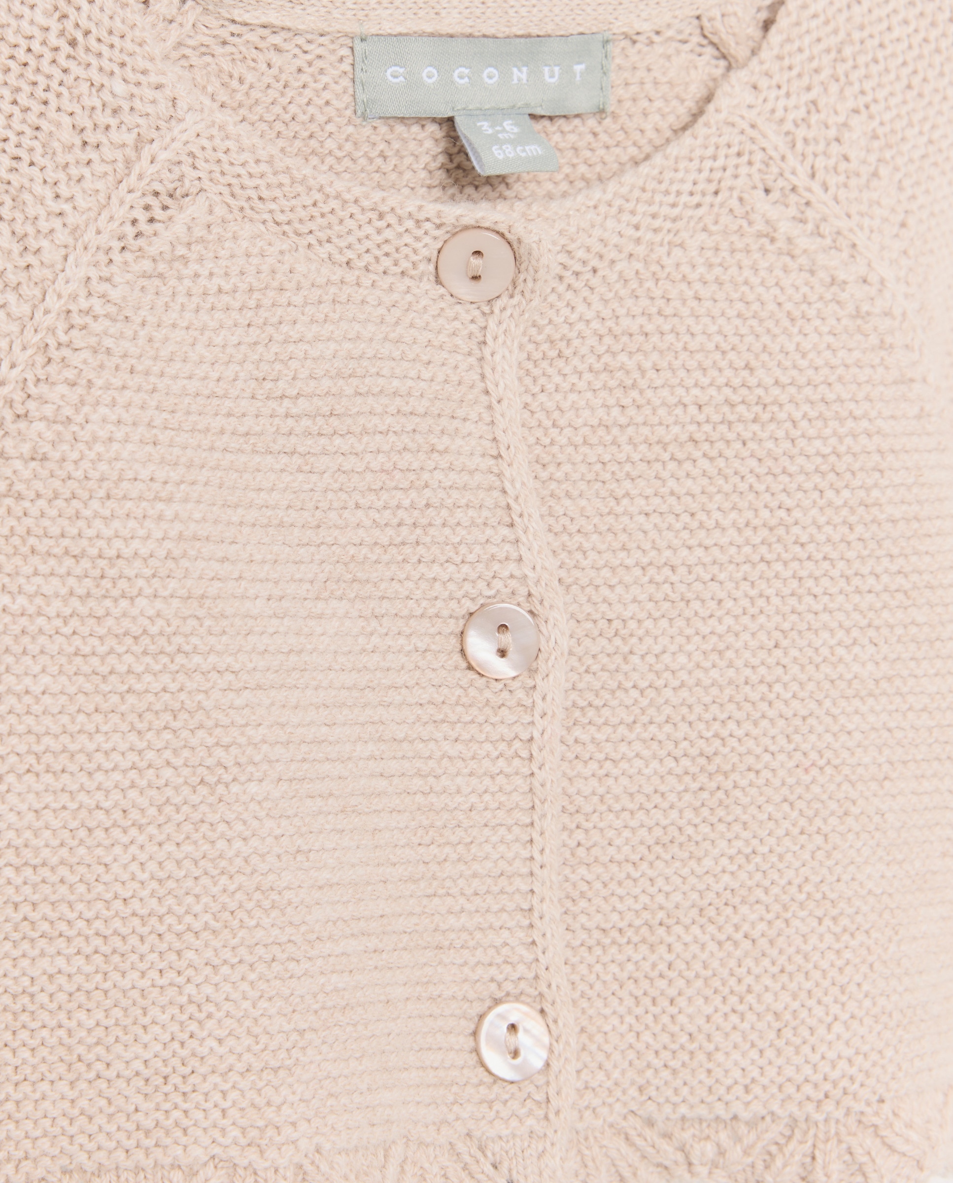 Chaqueta corta básica con manga ranglan de bebé - Coconut El Corte Inglés - Visón claro Visón claro-3