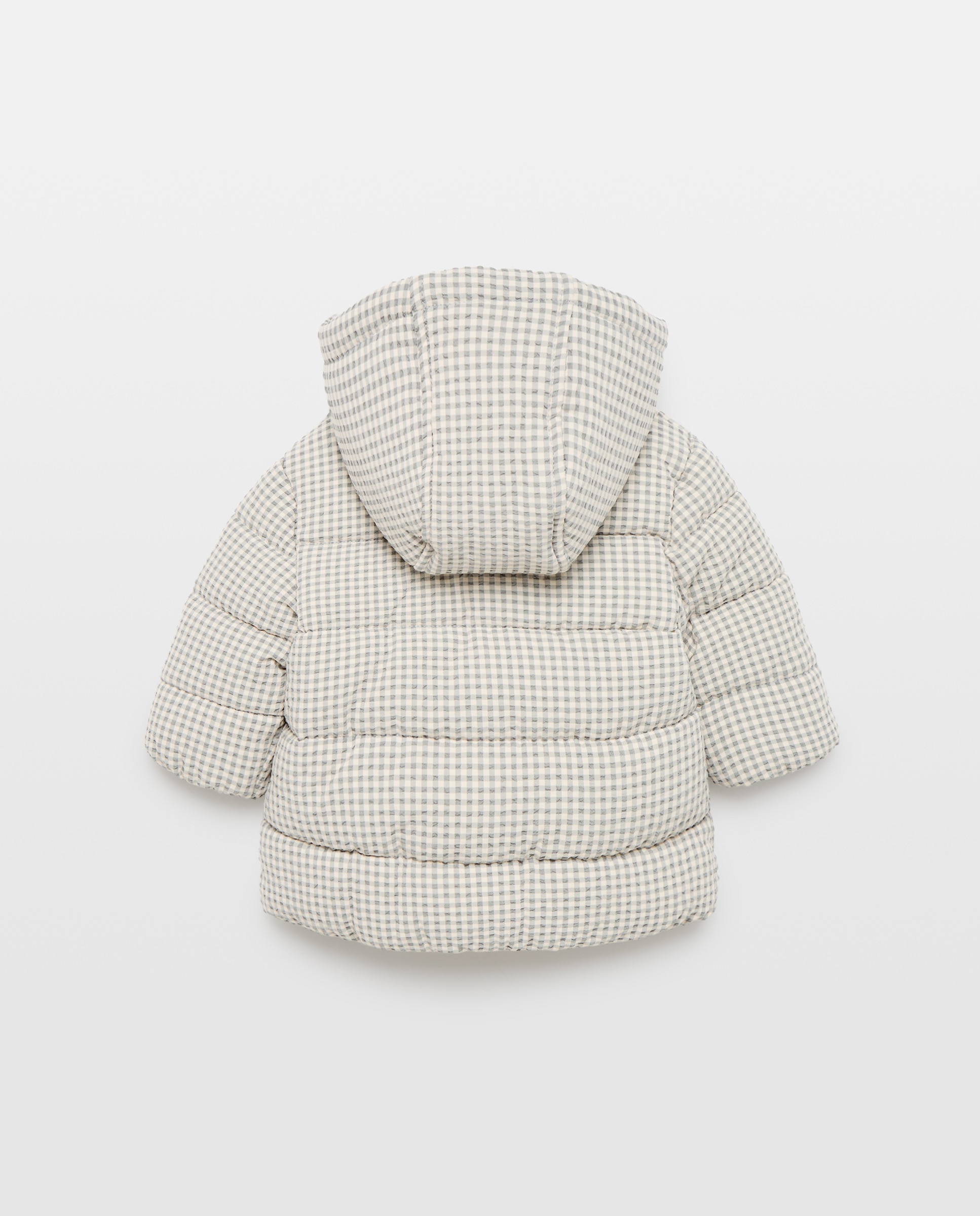 Parka nylon seersucker con capucha desmontable pelo largo de bebé - Coconut El Corte Inglés - Verde Verde-2