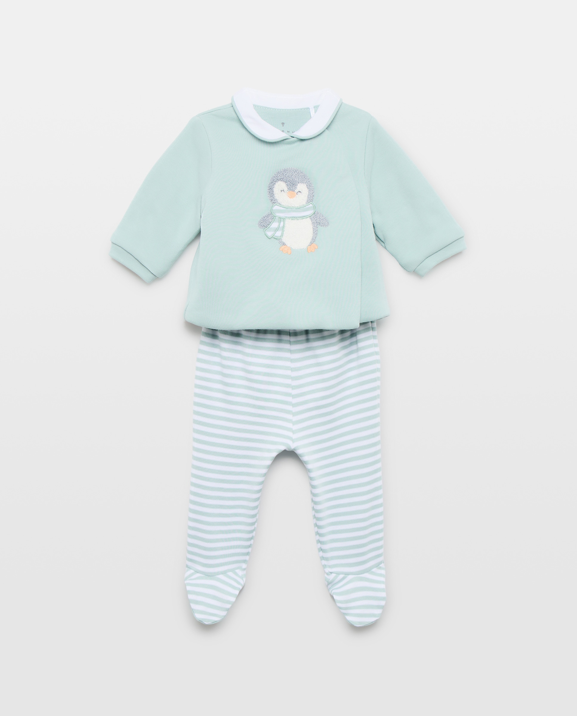 Conjunto para bebé estampado fantasía cuello bebé - Coconut El Corte Inglés - Verde Verde-1