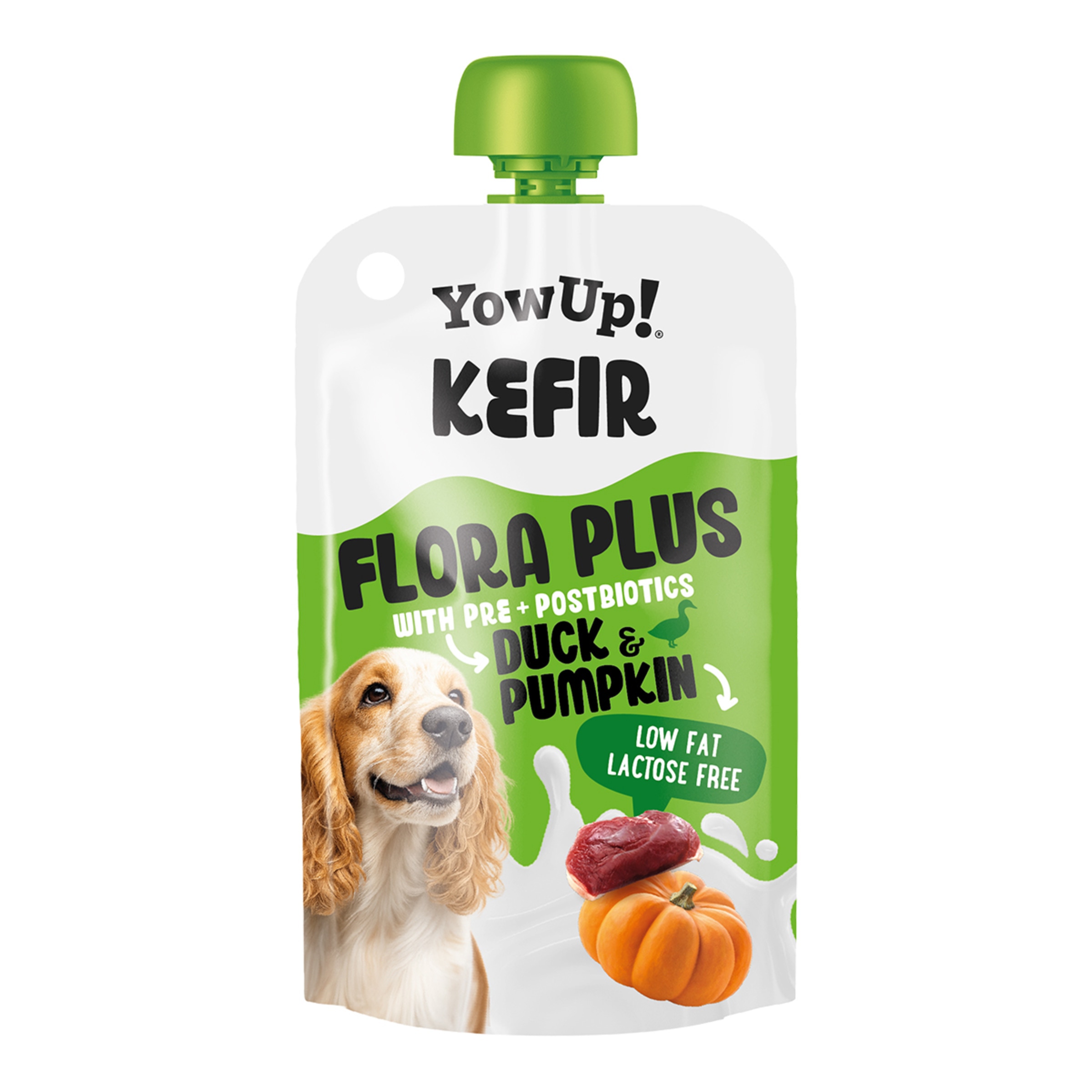 Imagen 0 de Kéfir cremoso sin lactosa para perros Yo Wup calabaza y pato 115g