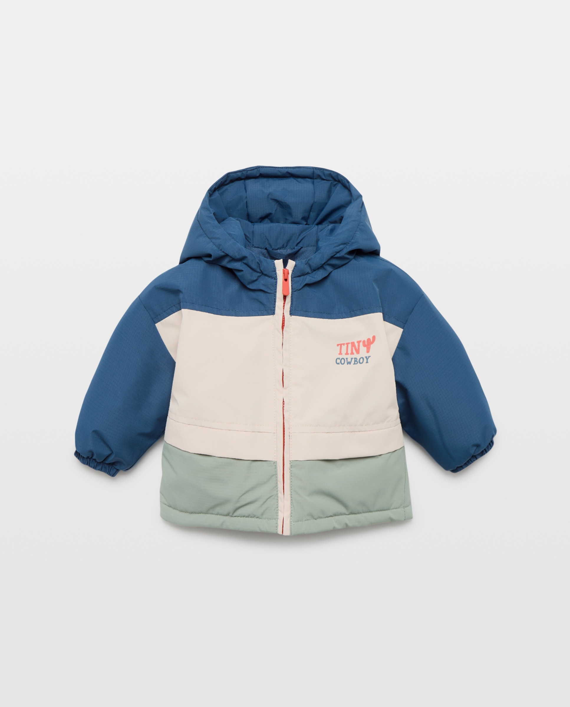 Parka ligera para bebé de cuadrillé - Baby El Corte Inglés - Azul marino Azul marino-1