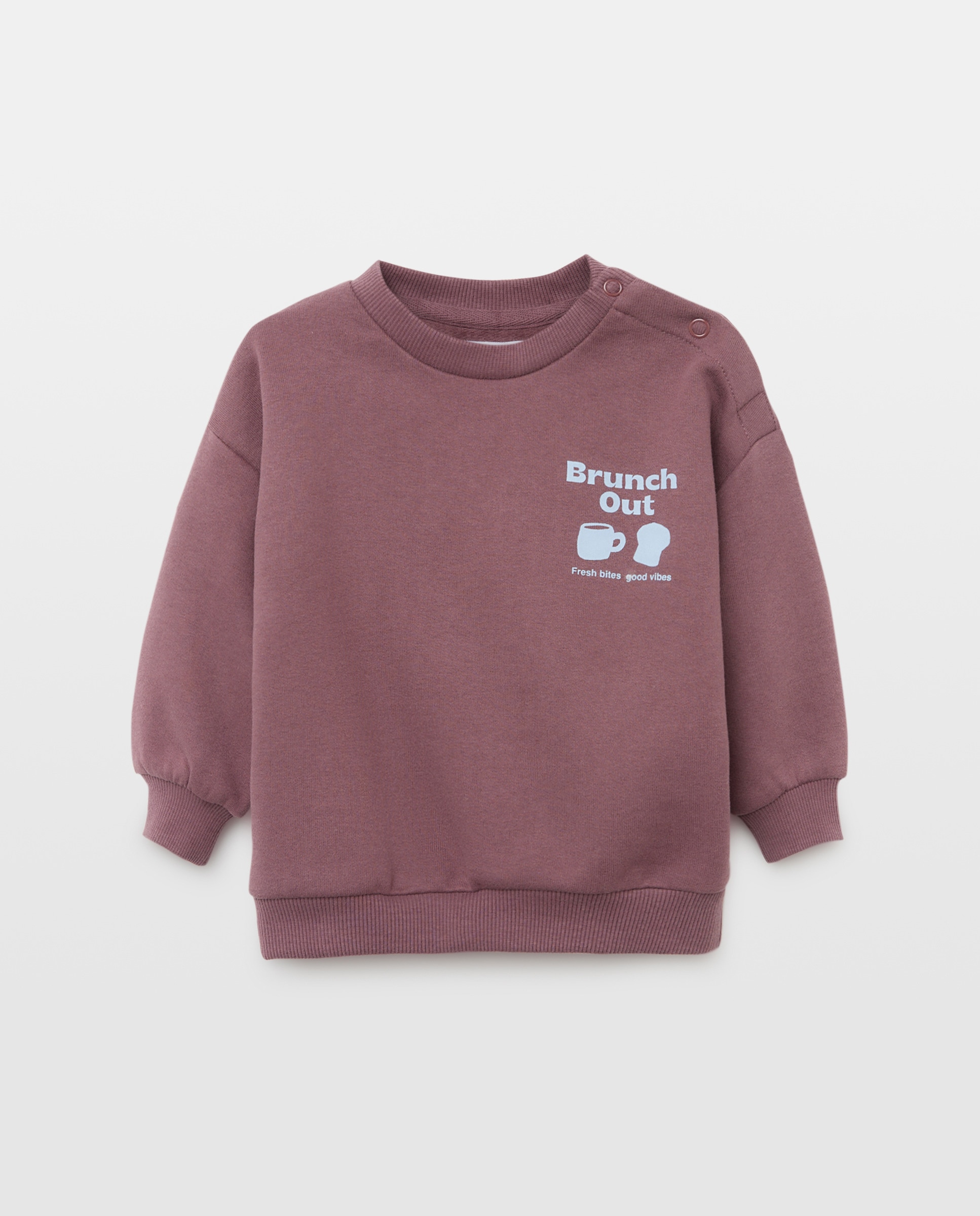 Imagen 0 de Sudadera de bebé cuello caja estampada