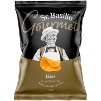 Batatas Fritas Gourmet Sal embalagem 135 g - Sr. Basílio