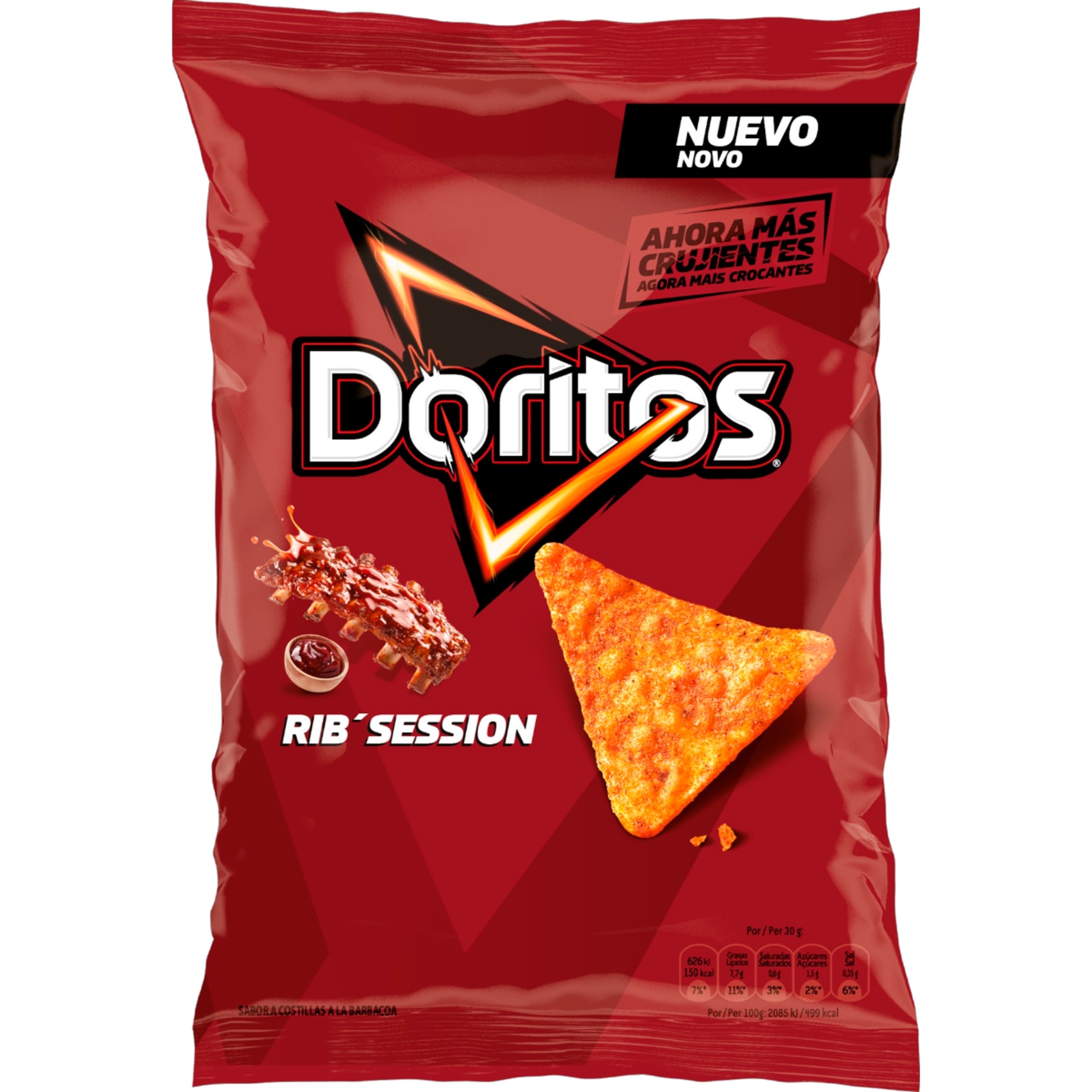 Snacks de Milho Rib'Session embalagem 140 g