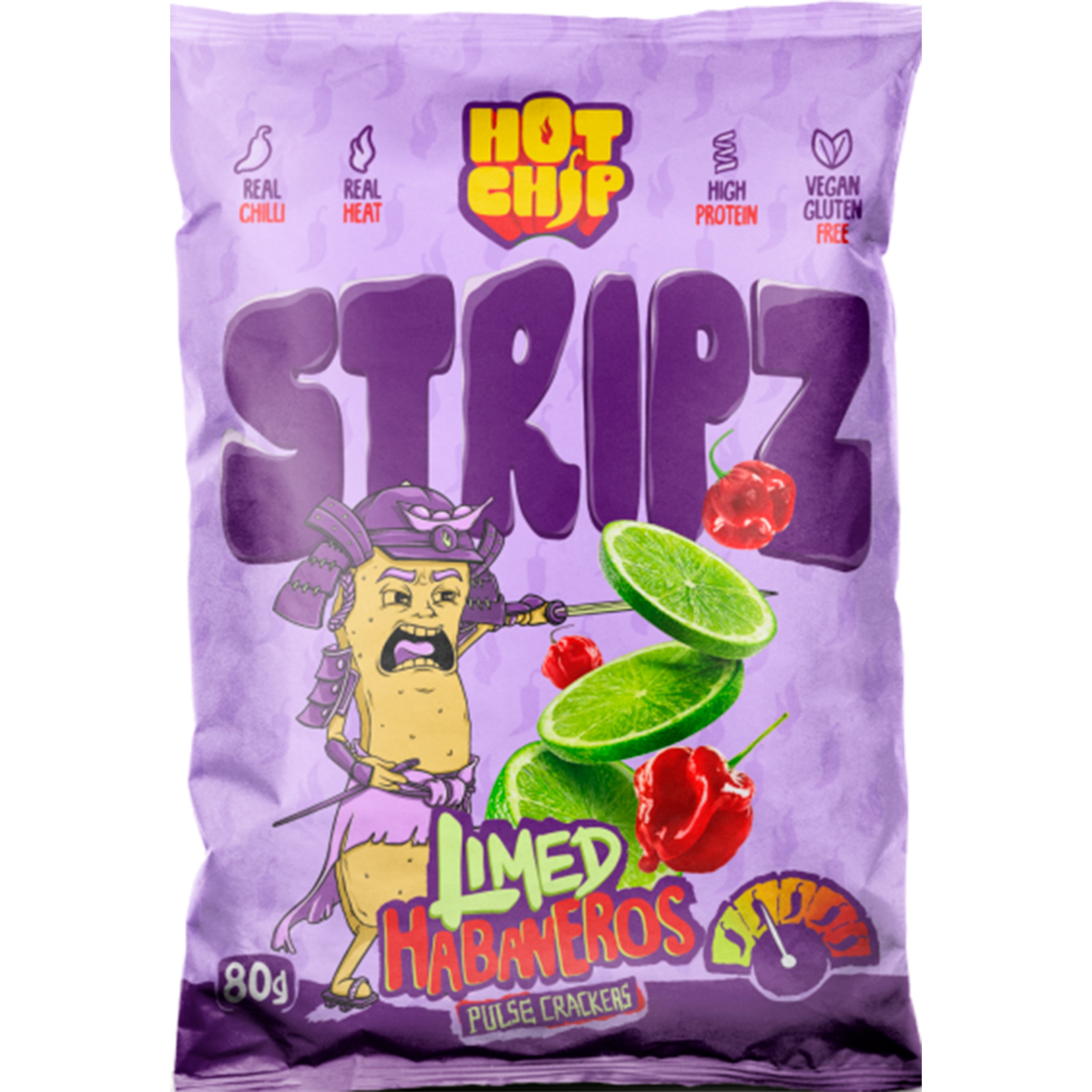 Strips Limed Habaneros embalagem 80 g