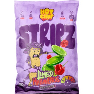 Strips Limed Habaneros embalagem 80 g - Hot Chip