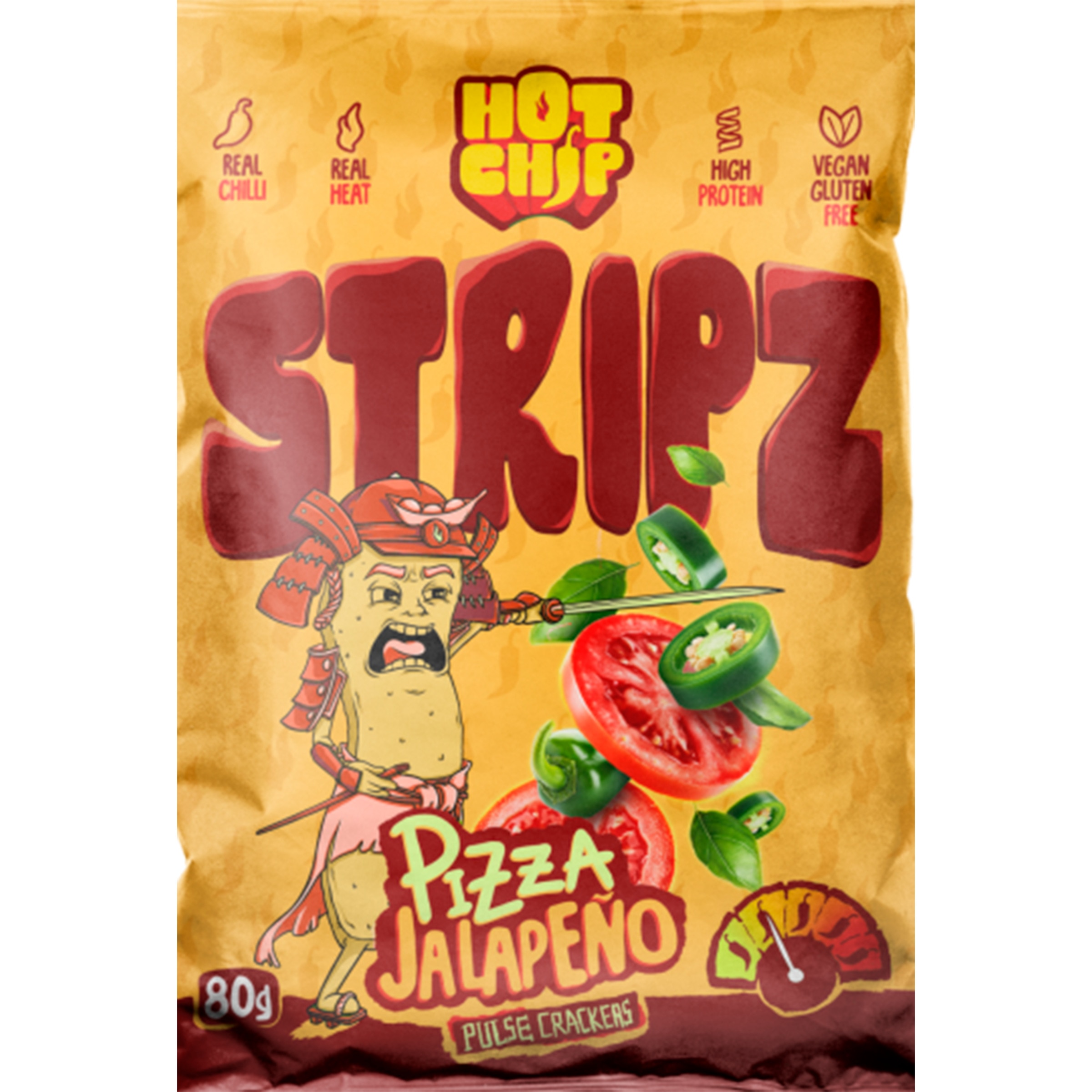 Strips Bruchet Jalapeno embalagem 80 g