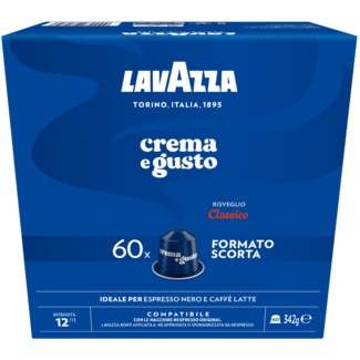 Cápsulas de Café Crema e Gusto Aluminio embalagem 60 unidades - Lavazza