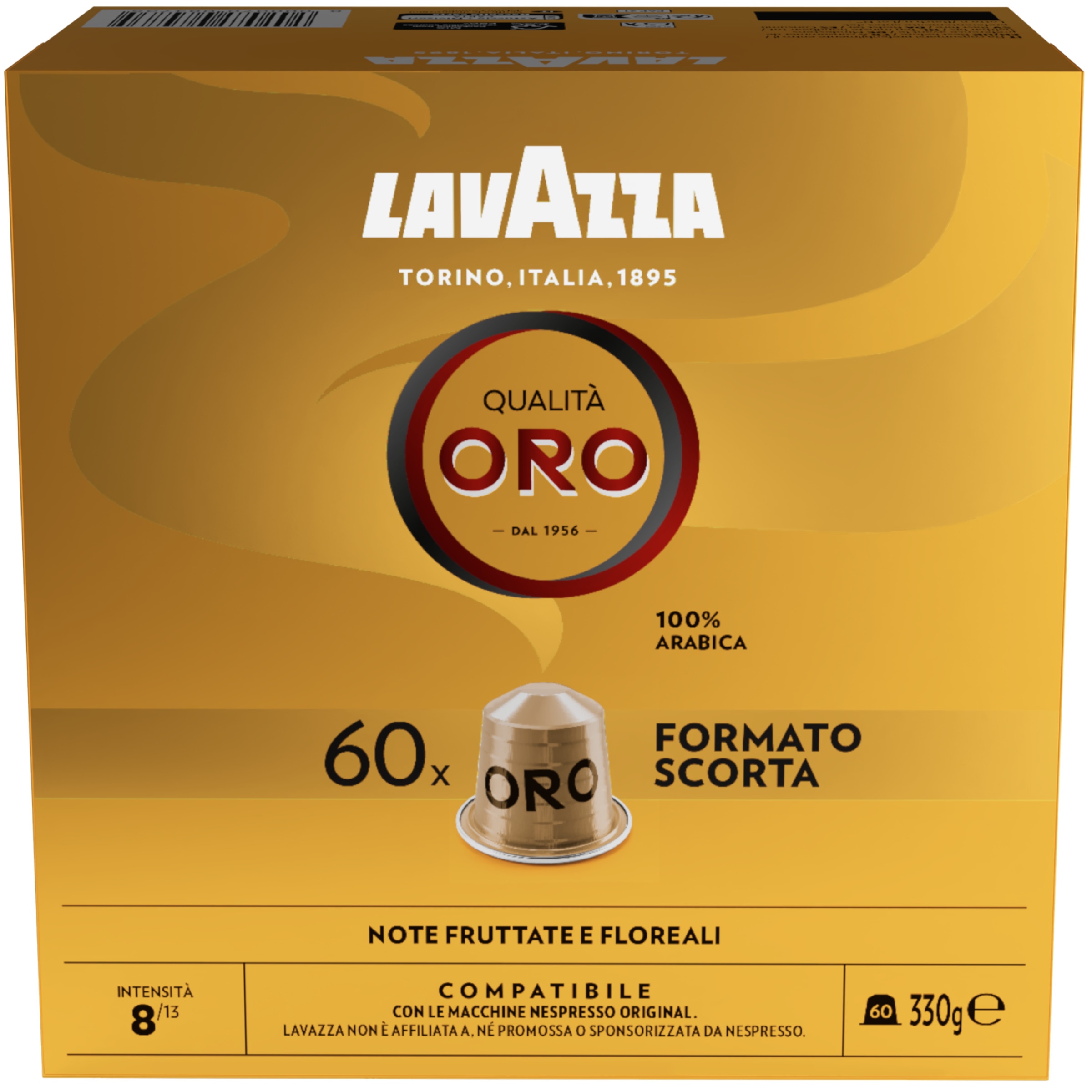 Cápsulas de Café Qualitá Oro Aluminio embalagem 60 unidades