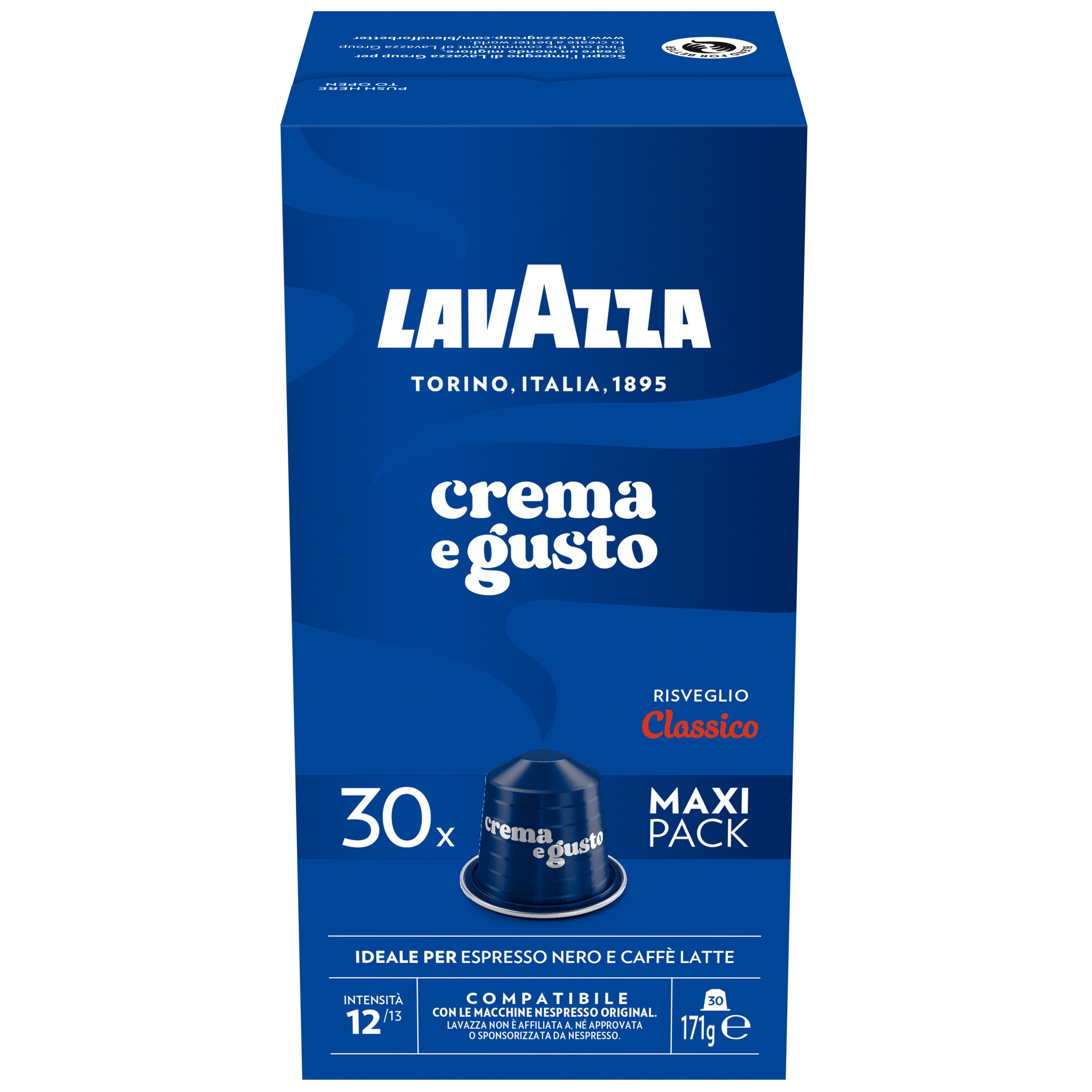 Cápsulas de Café Crema e Gusto Aluminio frasco 30