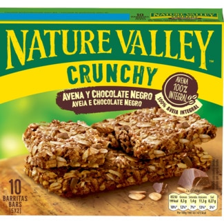 Barras de Cereais de Aveia e Chocolate Preto Pack 10 embalagem 210 g - Nature Valley