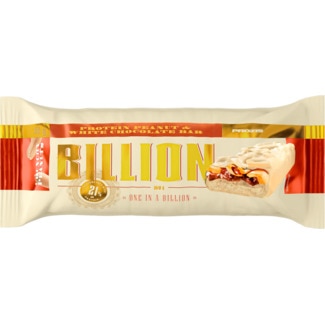 Barra de Chocolate Branco Billion unidade 65 g - Prozis
