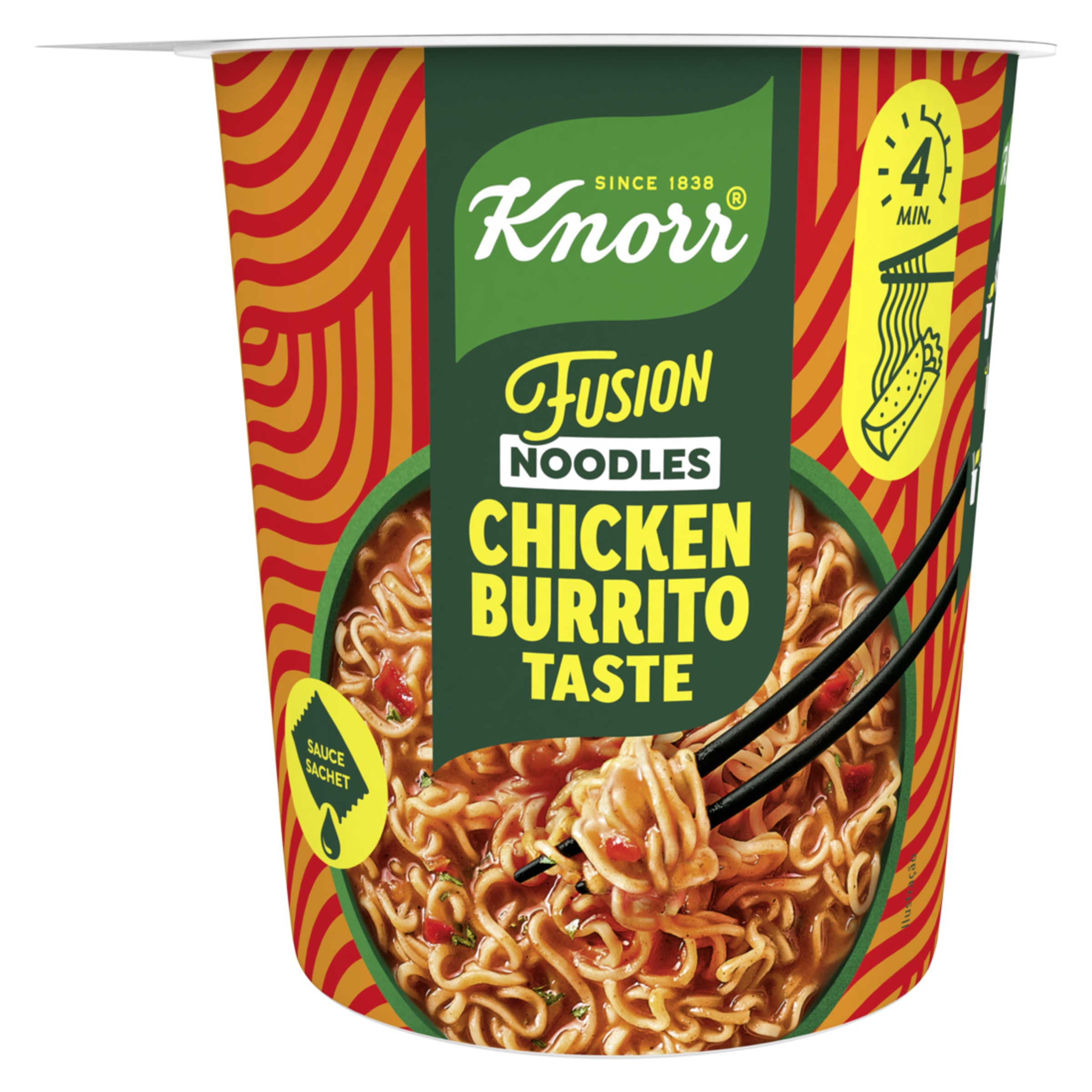 Noodles Burritos Fusion embalagem 89 g