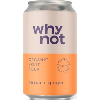 Soda Pêssego e Gengibre lata 330 ml - Why Not