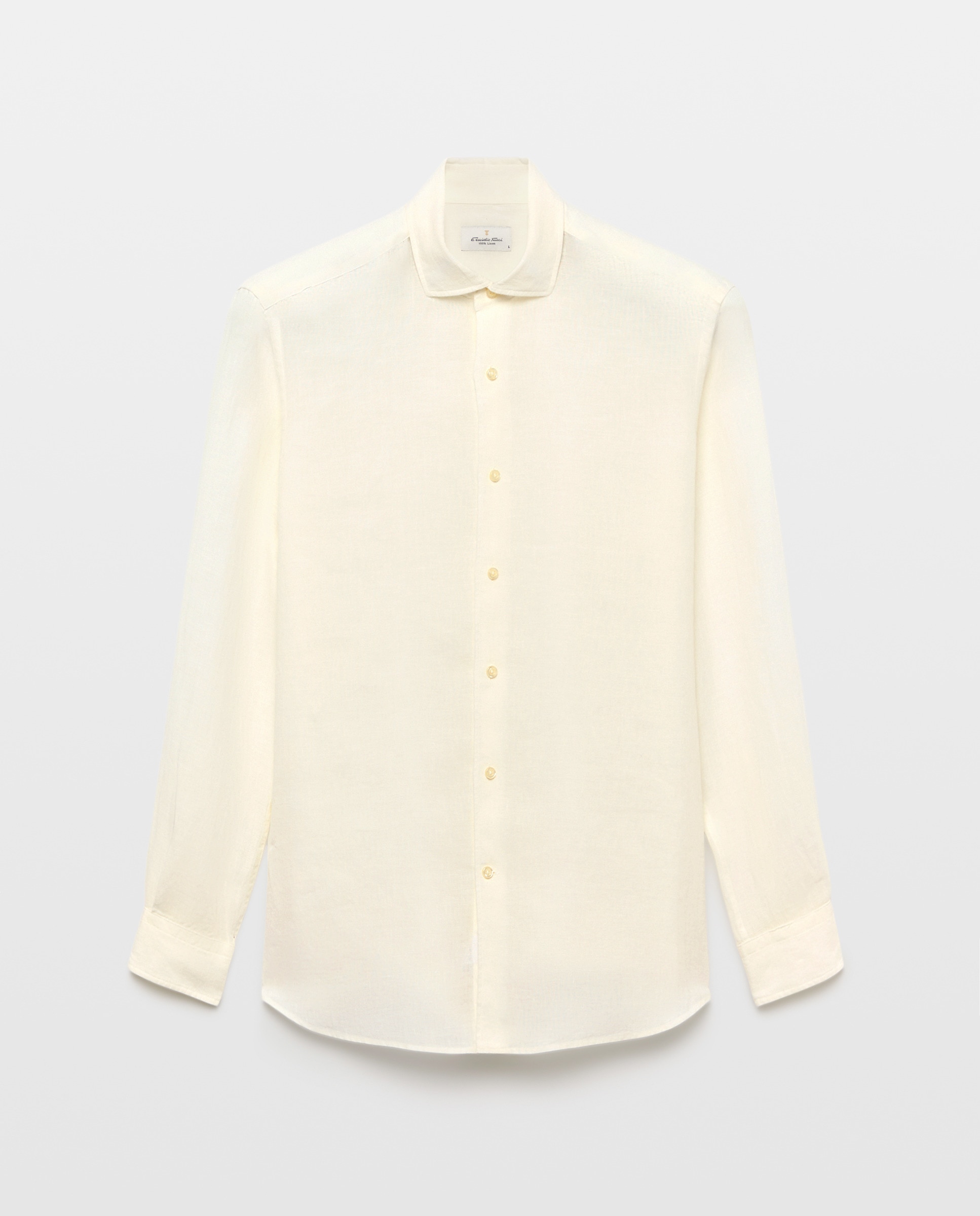Imagen 0 de Camisa de lino de hombre Azul