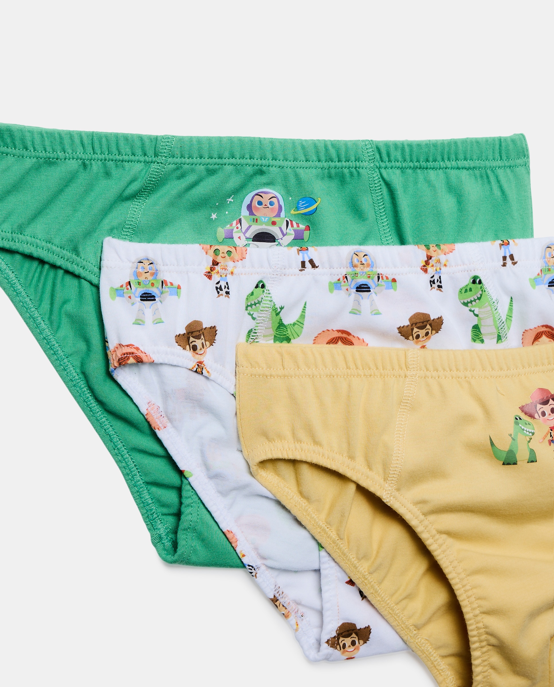 Pack 3 slips de niño en varios colores y estampado fantasía TOY STORY - Cotton Juice - Multicolor Multicolor-3