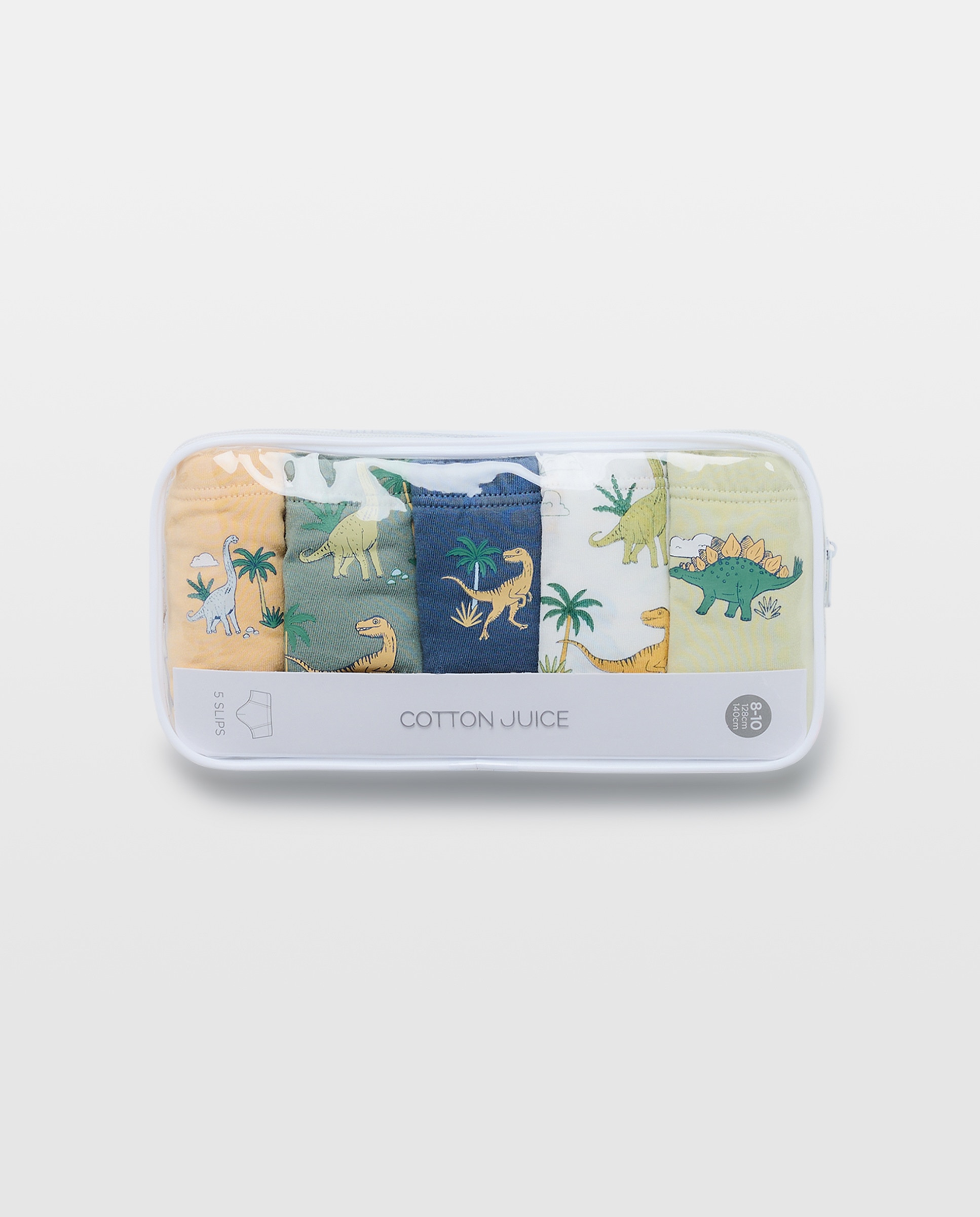 Pack de 5 Slips com Estampado de Fantasia - Multicolor Cotton Juice Multicolor-4