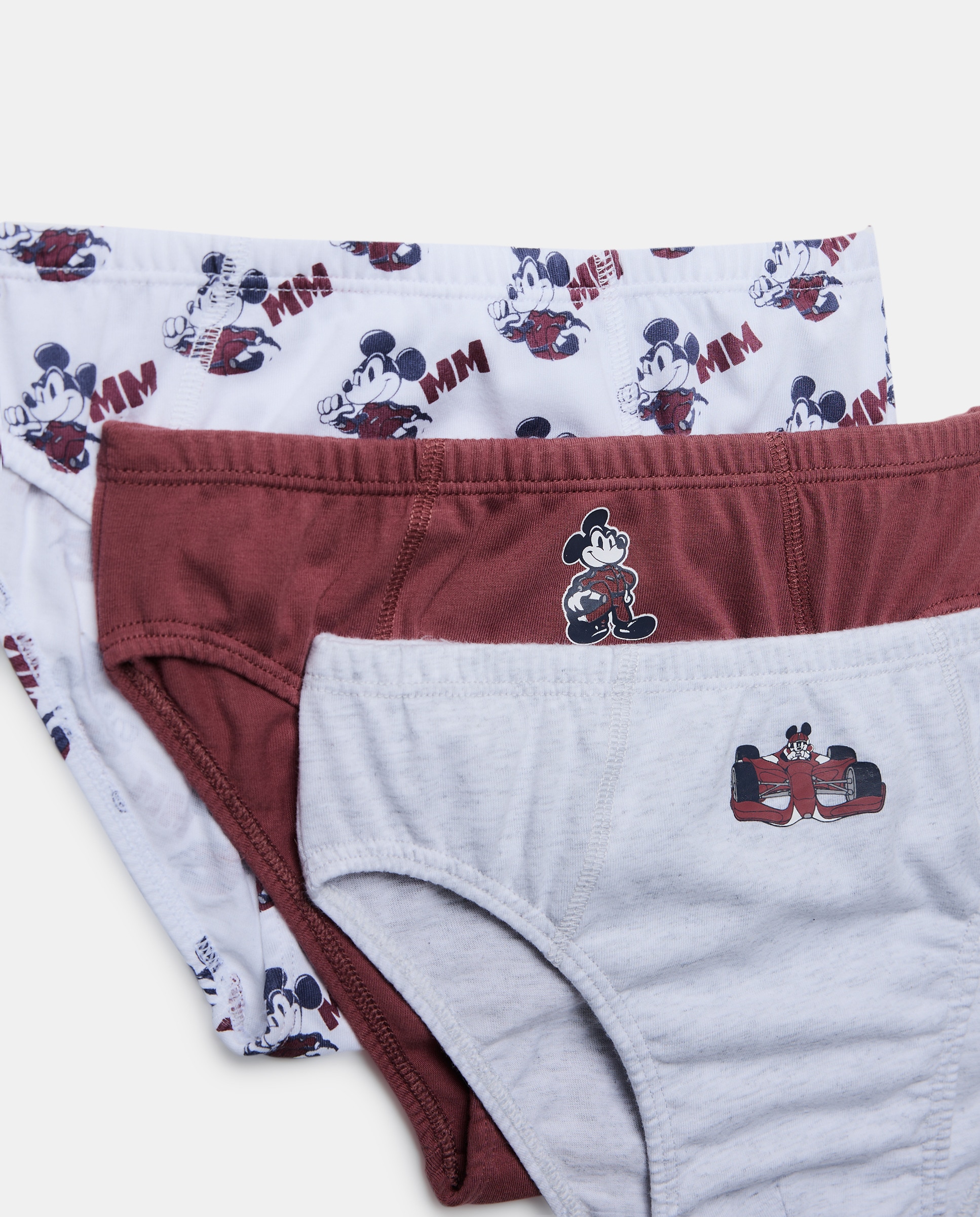 Pack de 3 Slips com Estampado Mickey - Multicolor Multicolor-3
