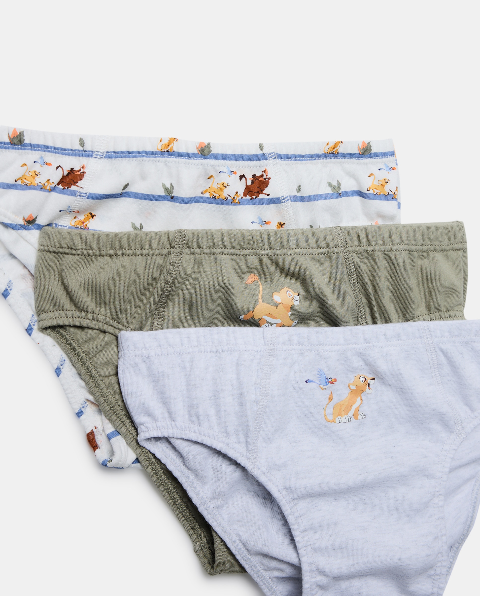 Pack de 5 Slips com Estampado O Rei Leão - Multicolor Multicolor-3