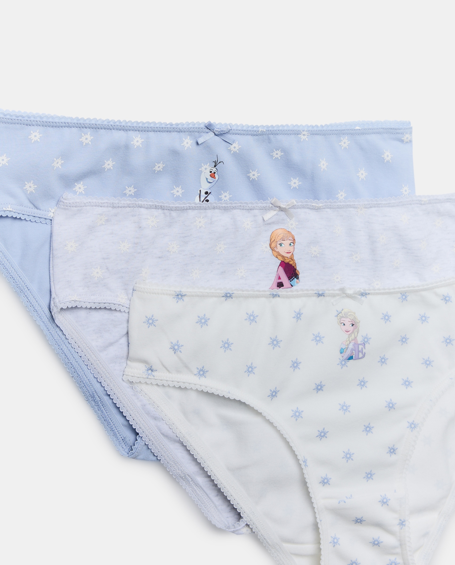 Pack de 3 Cuecas com Estampado Frozen - Multicolor Multicolor-3