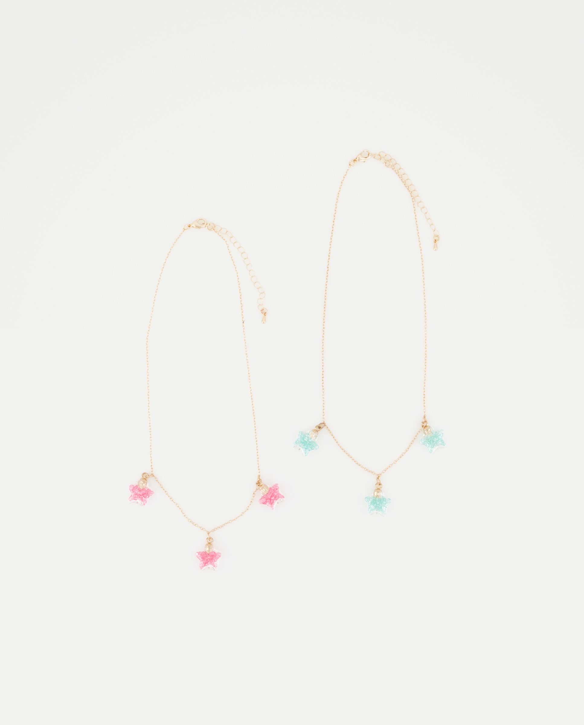 Pack de 2 Colares com Estrelas com Glitter Multicolor-2