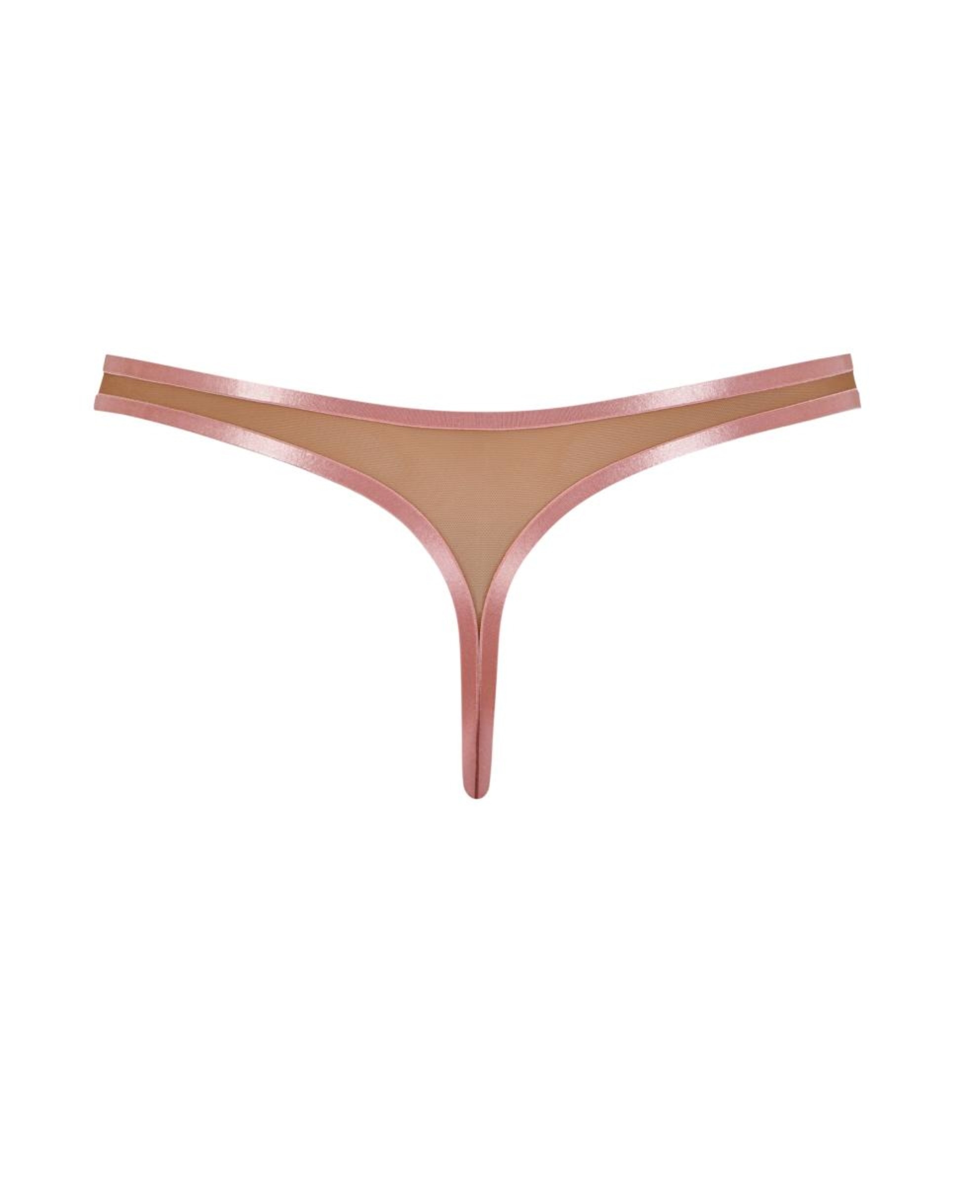 Tanga tejido suave de mujer - Naturana - Marrón claro Marrón claro-5