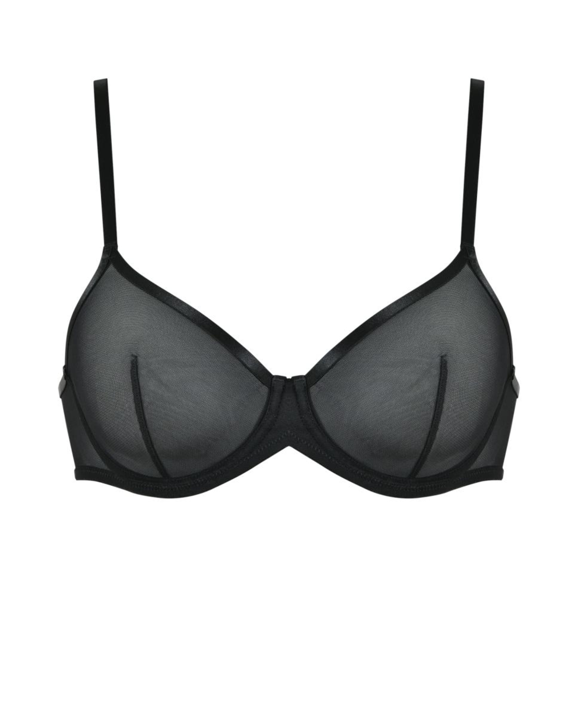 Sujetador capacidad con aro de mujer - Naturana - Negro Negro-4