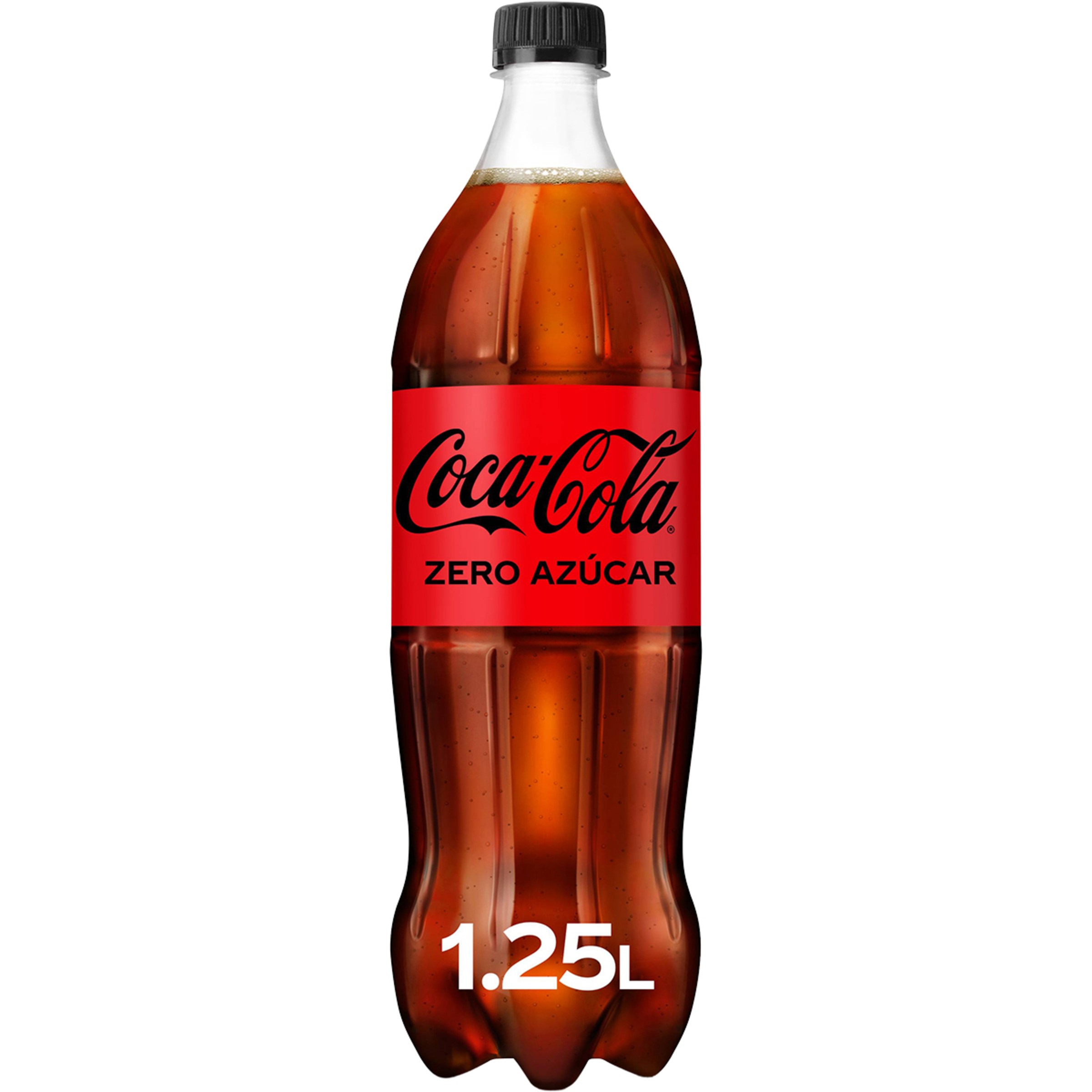 refresco de cola sin azúcar botella 1,25 l