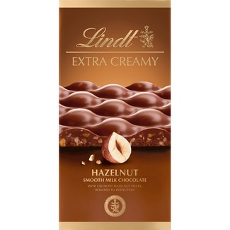 chocolate con leche extra cremoso con avellanas tableta 80 g - Lindt