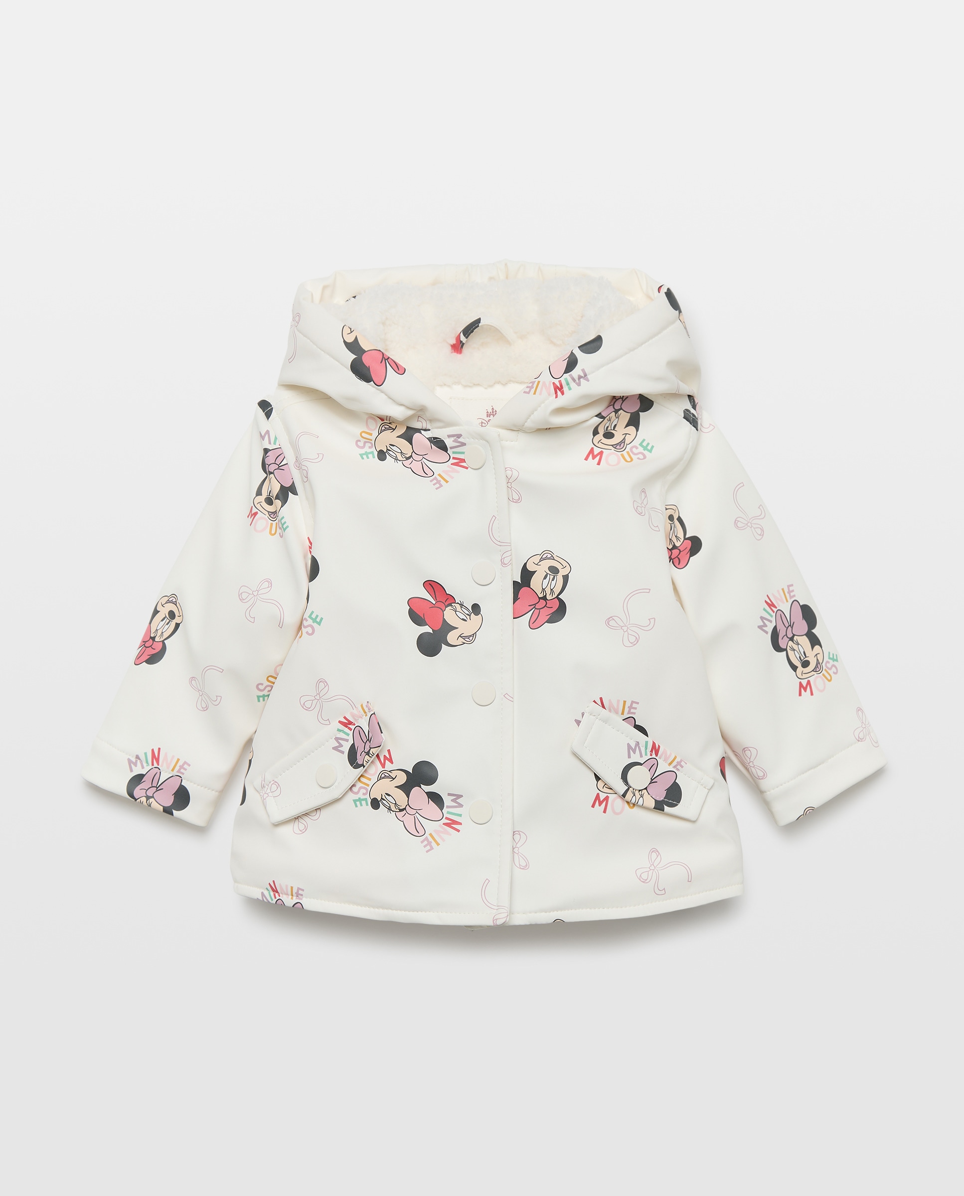 Parka engomada de bebé con fantasía MINNIE - Baby El Corte Inglés - Blanco Blanco-1