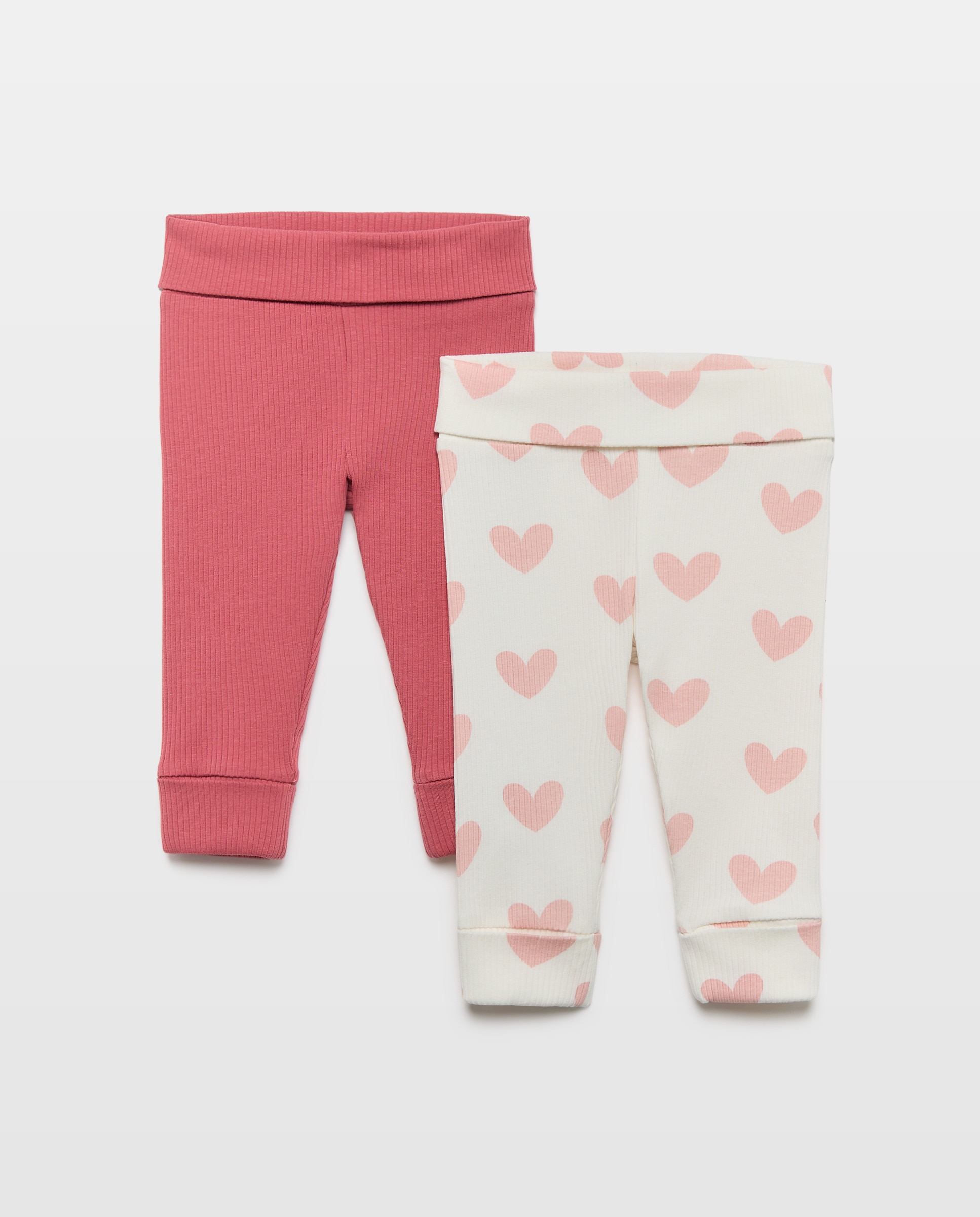 Imagen 0 de Pack leggins de bebé básicos lisos Rosa