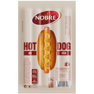Salsichas Hot Dog para Pão unidade 275 g - Nobre