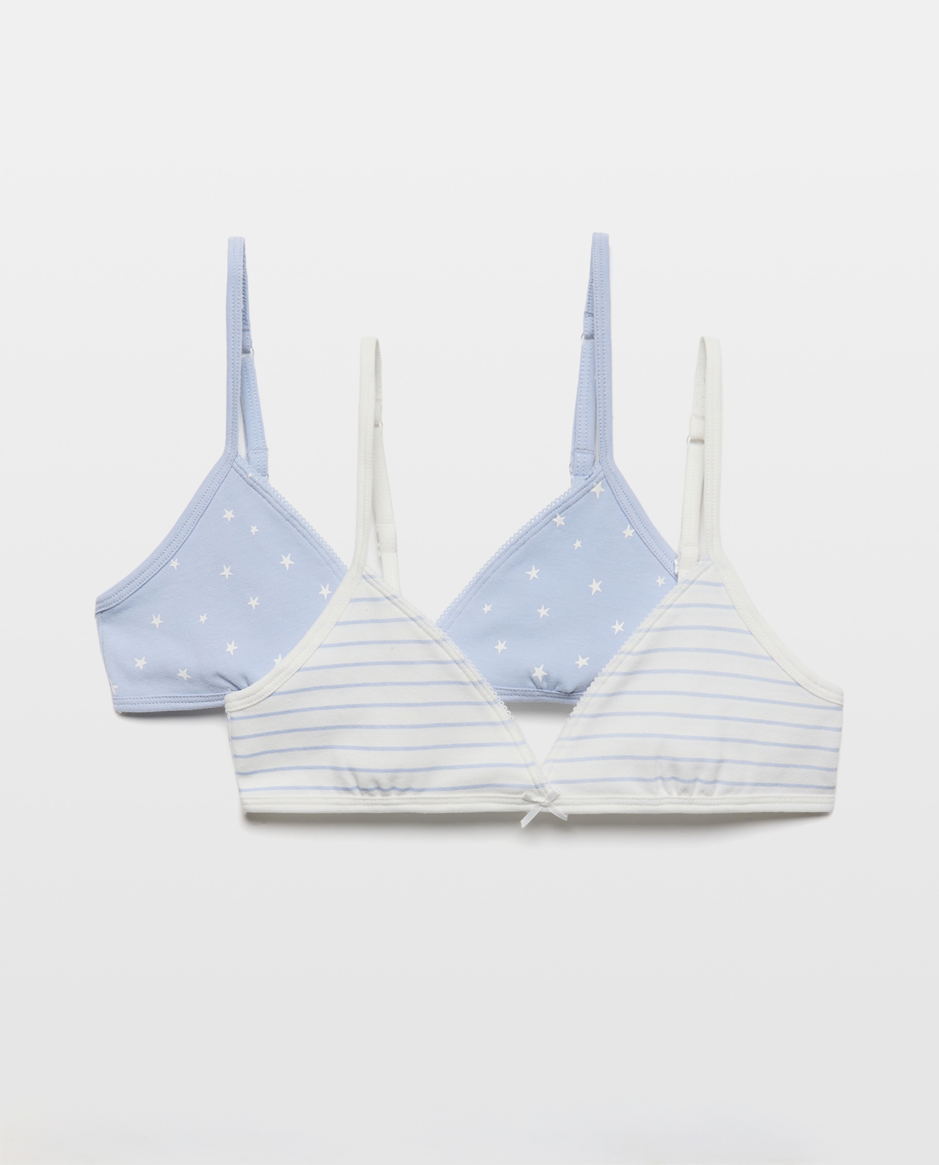 Imagem 0 de Pack de 2 Tops Triangulares com Estampado de Fantasia