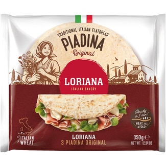 La Piadina Sfogliatissima wraps paquete 350 g - Loriana