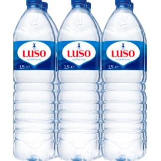 Água Mineral Natural Pack 6 unidades garrafa 1,5 L - Luso
