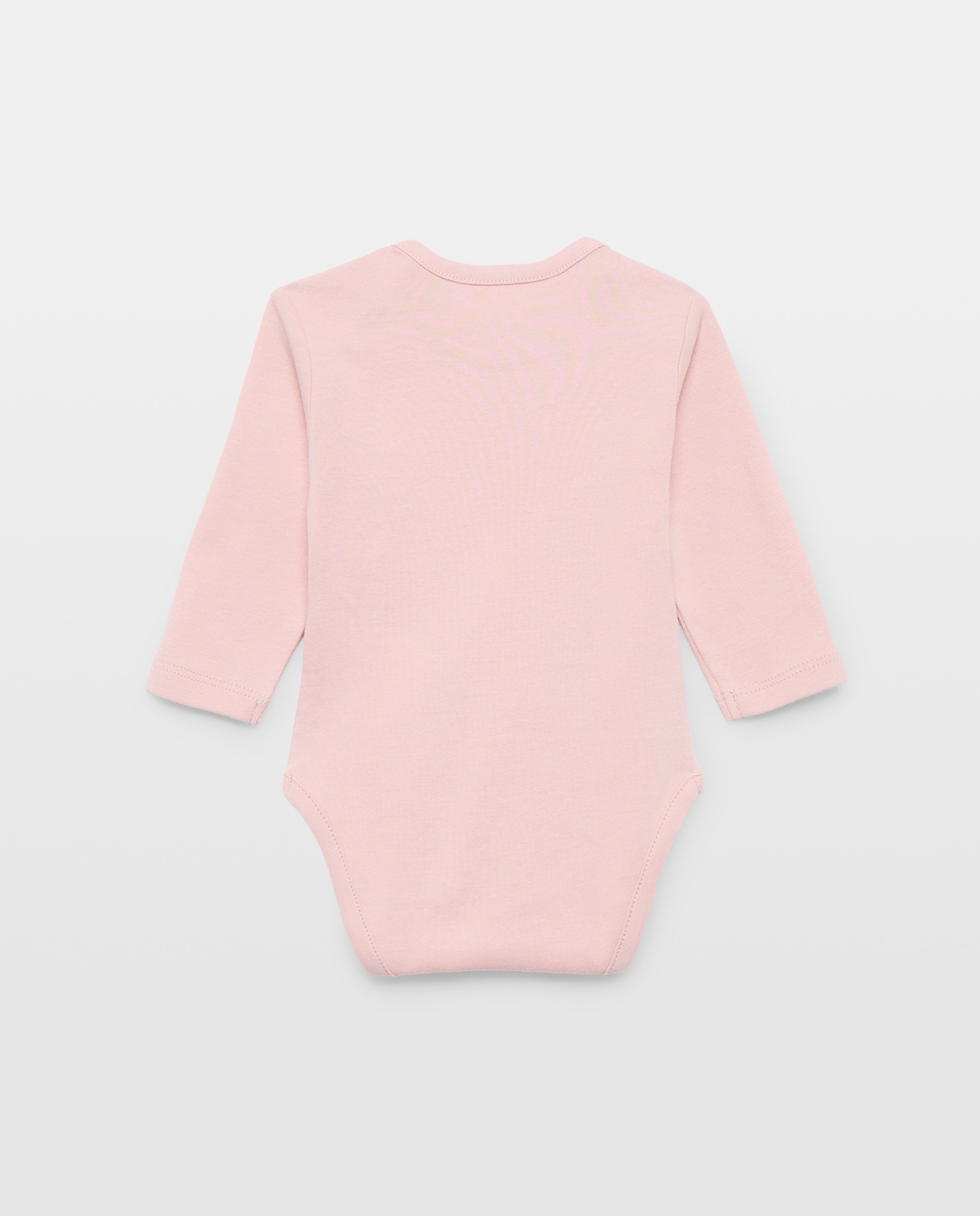 Pack de 3 Bodies de Bebé com Manga Comprida com Balões Cotton Juice Rosa-2
