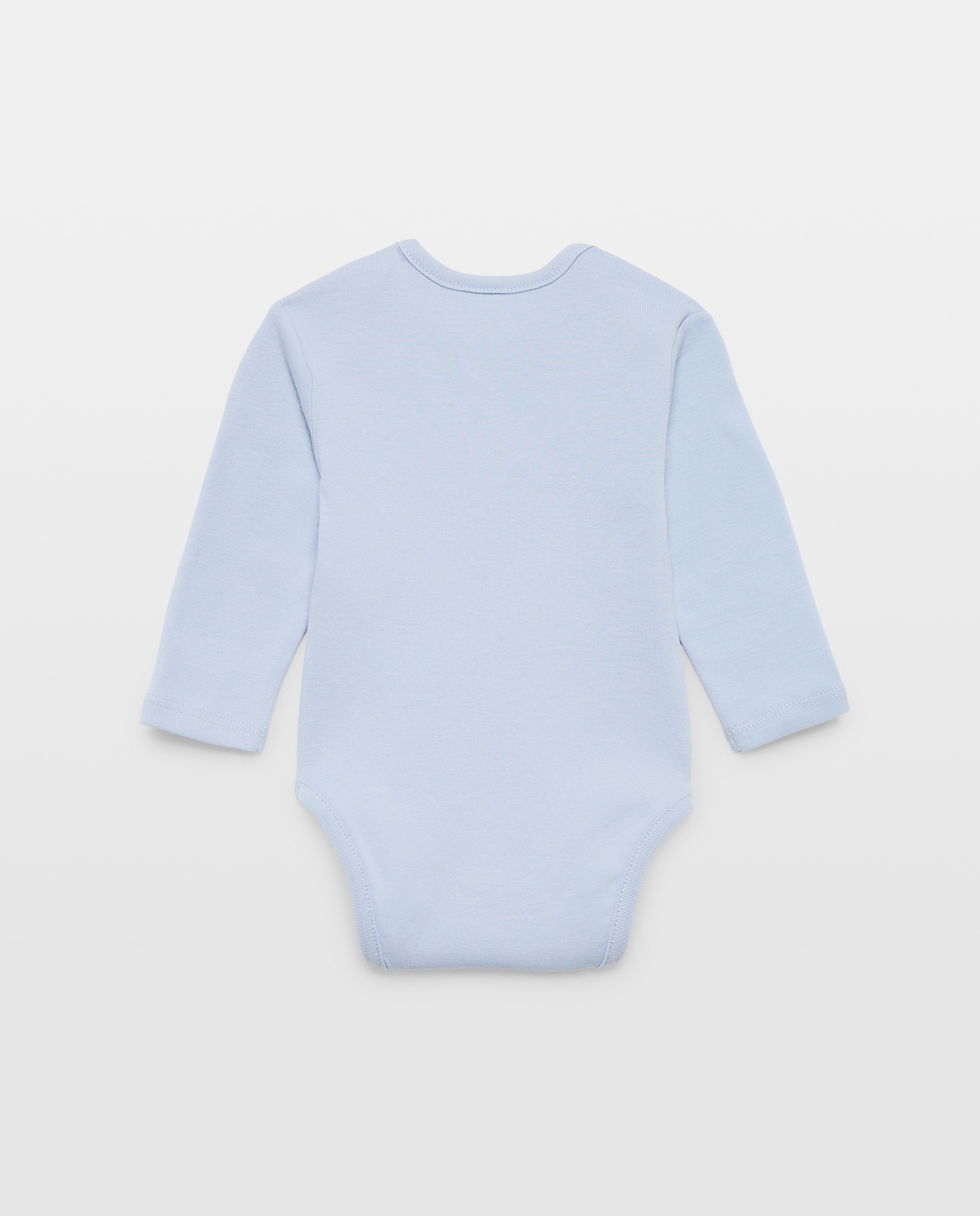Pack de 3 Bodies de Bebé com Manga Comprida com Balões Cotton Juice Azul-marinho-2