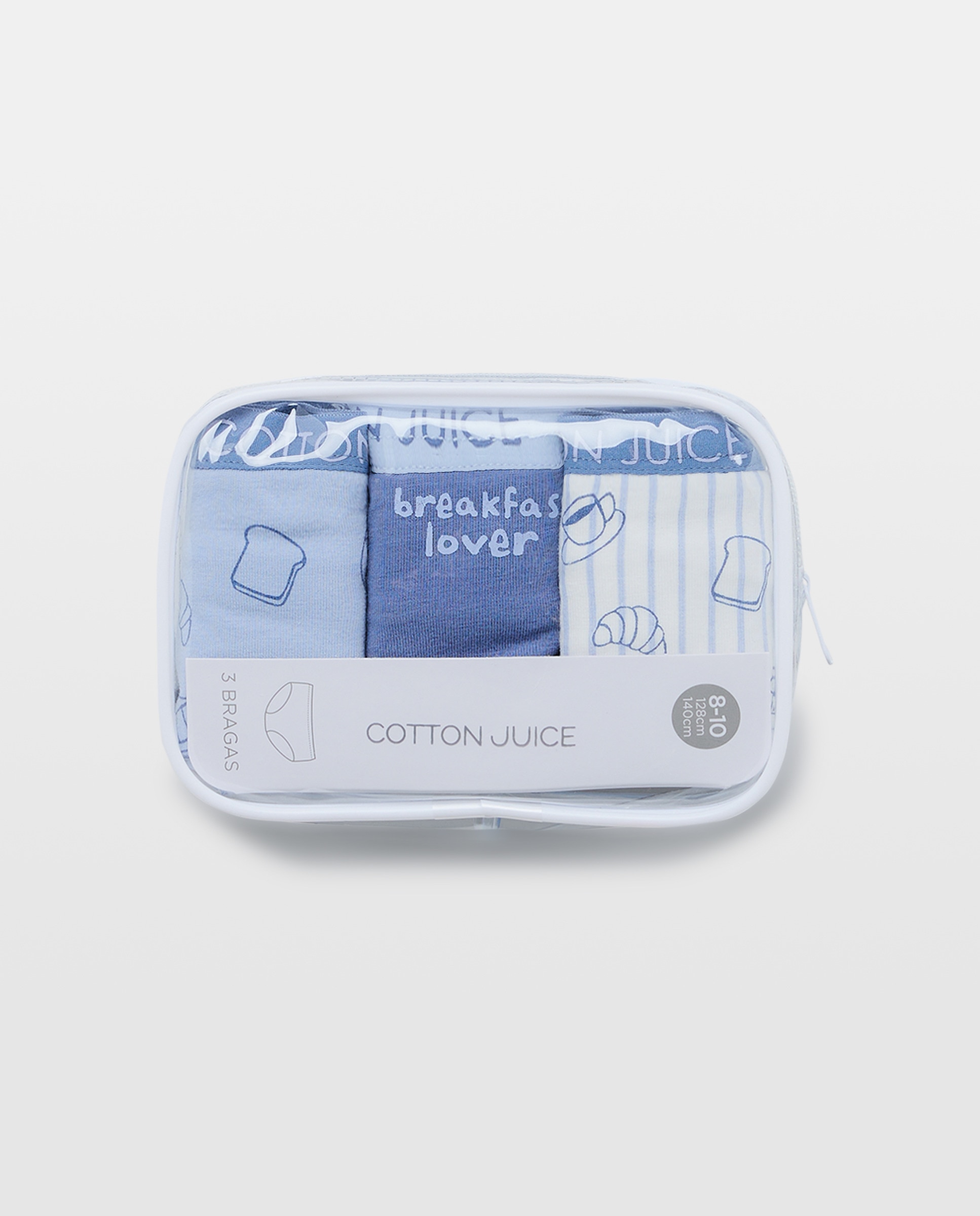 Pack de 3 Cuecas pela Anca com All Over Print de Fantasia Azul-marinho-4