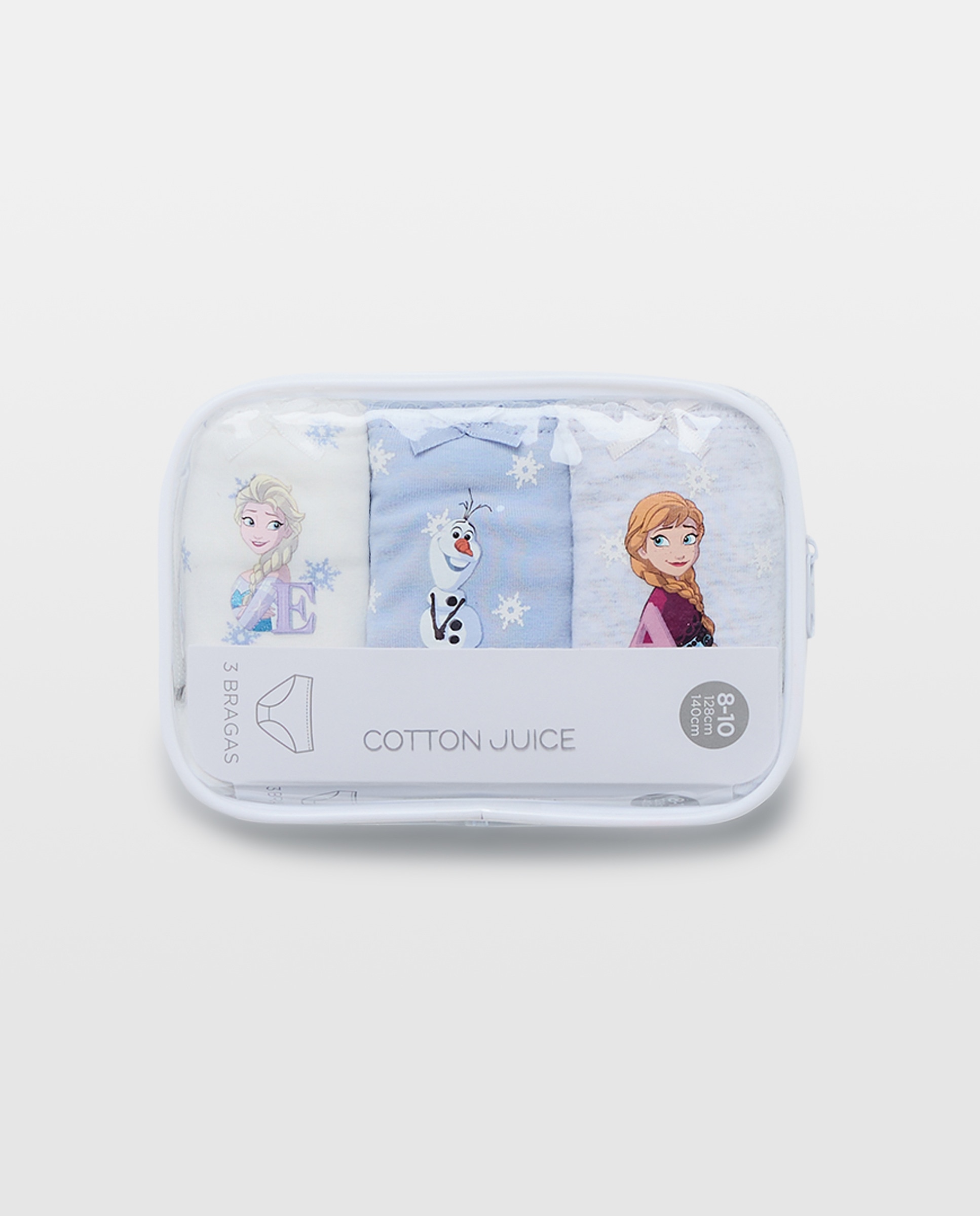 Pack de 3 Cuecas com Estampado Frozen - Multicolor Multicolor-4