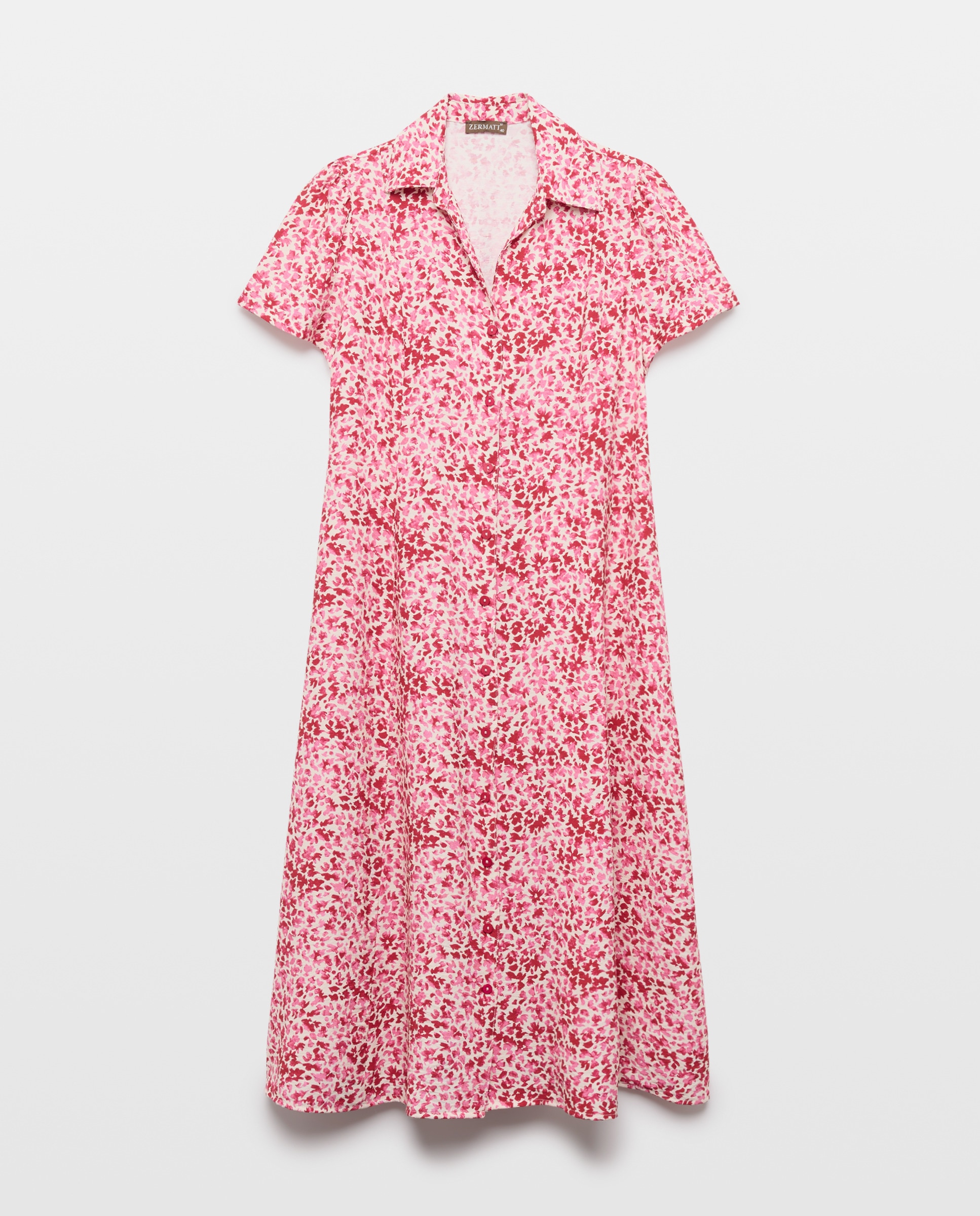 Imagem 0 de Vestido estampado de manga curta