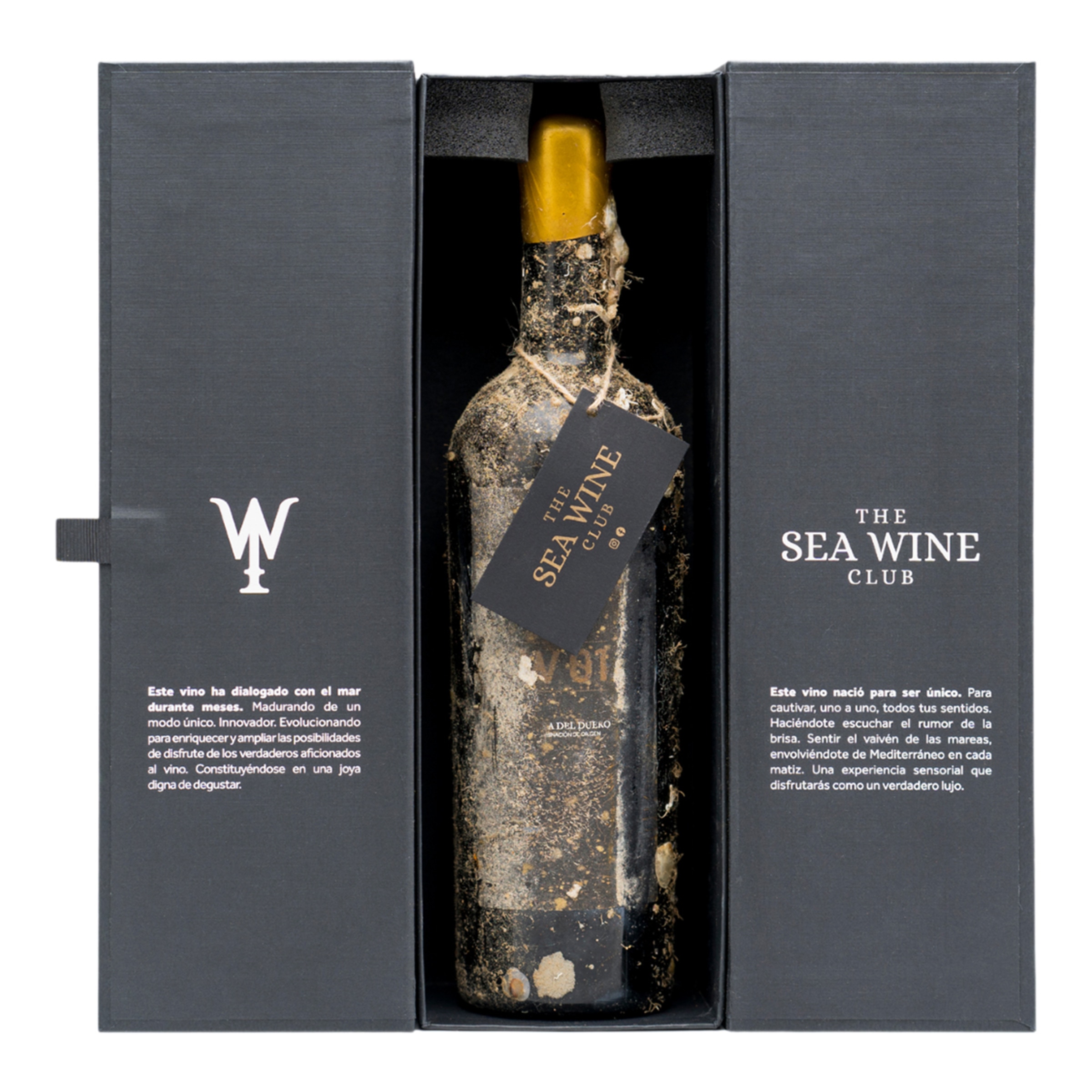 Estuche vino tinto W01 Tempranillo 2020 Bodega Submarina del Mediterráneo Ribera del Duero 2