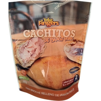 pan brioche rellenos de jamón dulce 2 unidades bolsa 260 g - Tekefingers